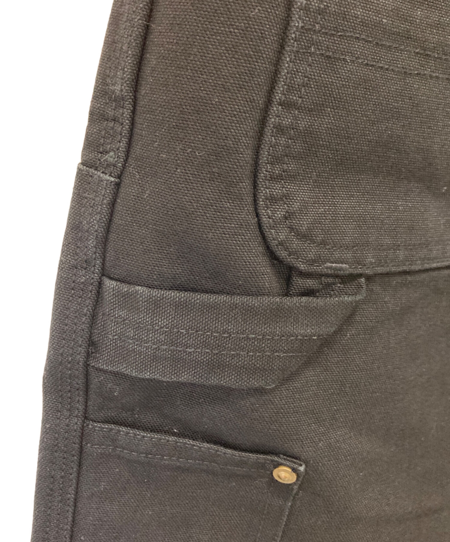 中古・古着通販】CarHartt (カーハート) ダブルニーパンツ ブラック 