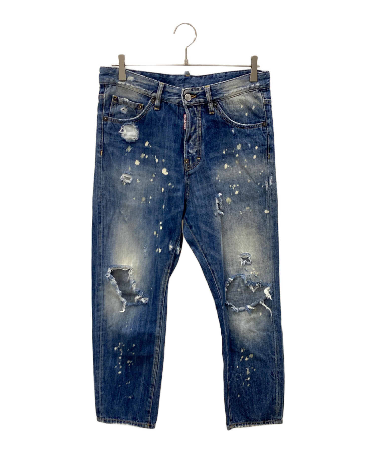 DSQUARED2 ダメージ加工デニムパンツ 46 中古・古着通販】DSQUARED2 (ディースクエアード) ダメージ加工デニム