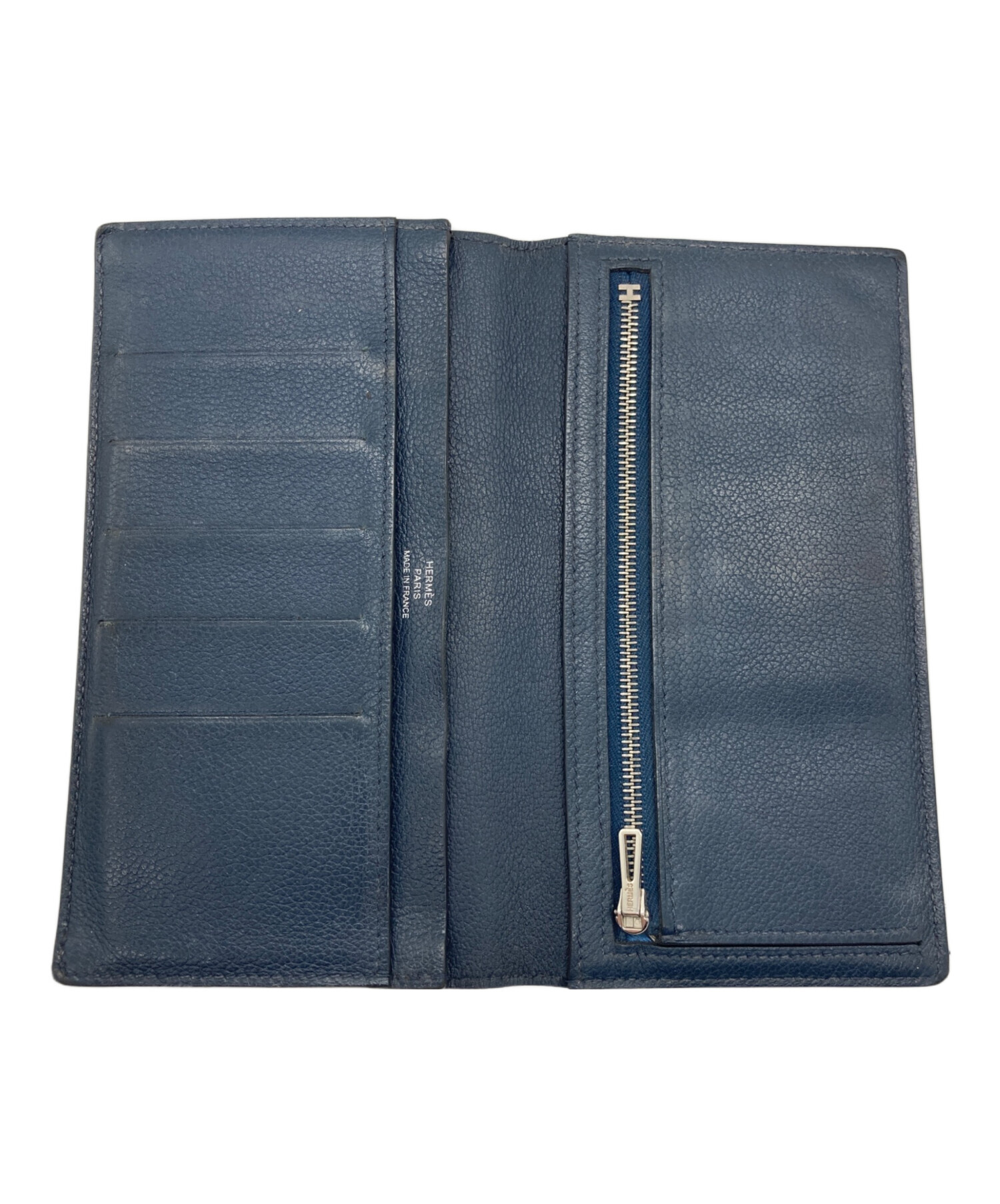 中古・古着通販】HERMES (エルメス) 長財布 ネイビー｜ブランド・古着 