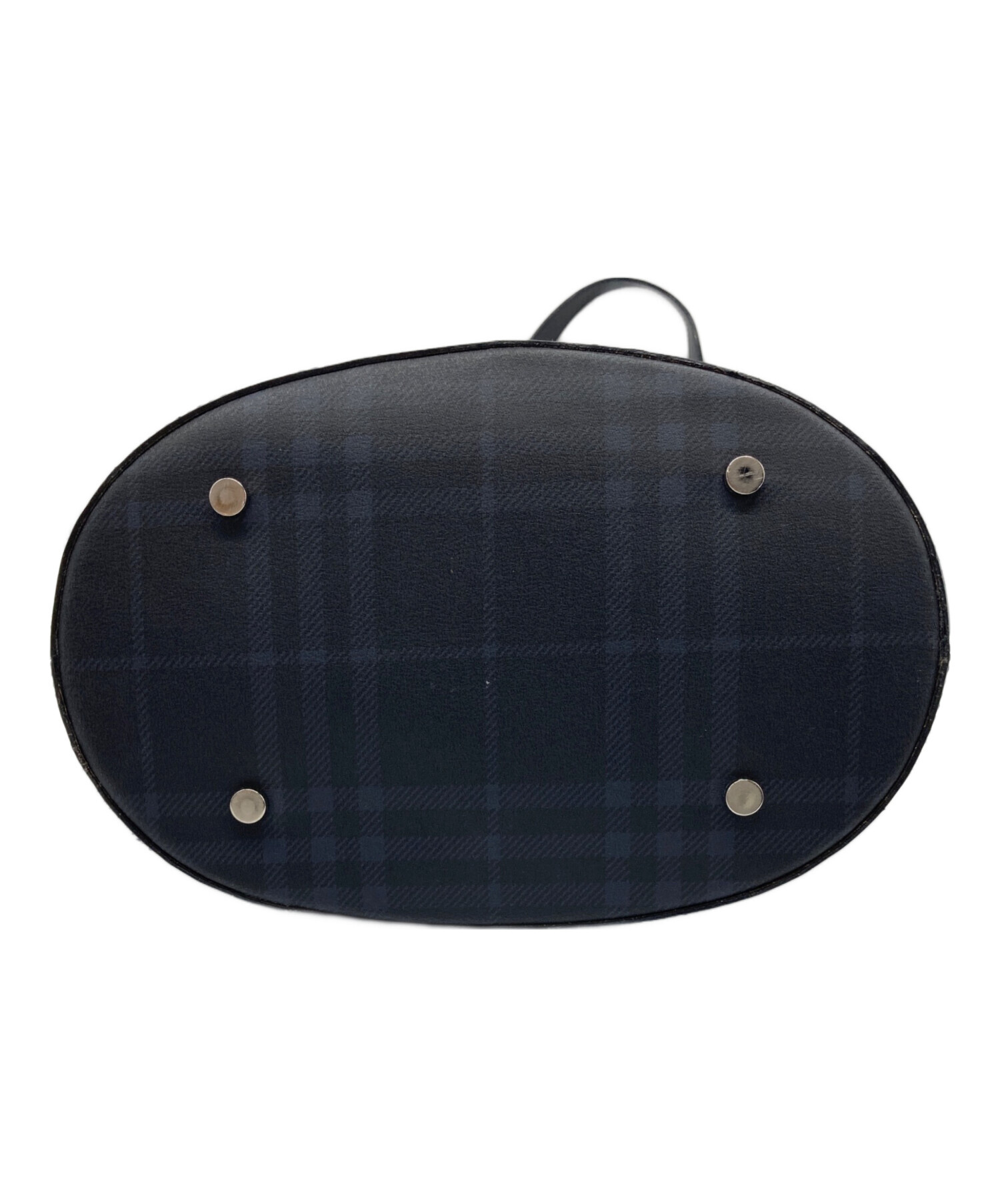 中古・古着通販】BURBERRY (バーバリー) トートバッグ ネイビー