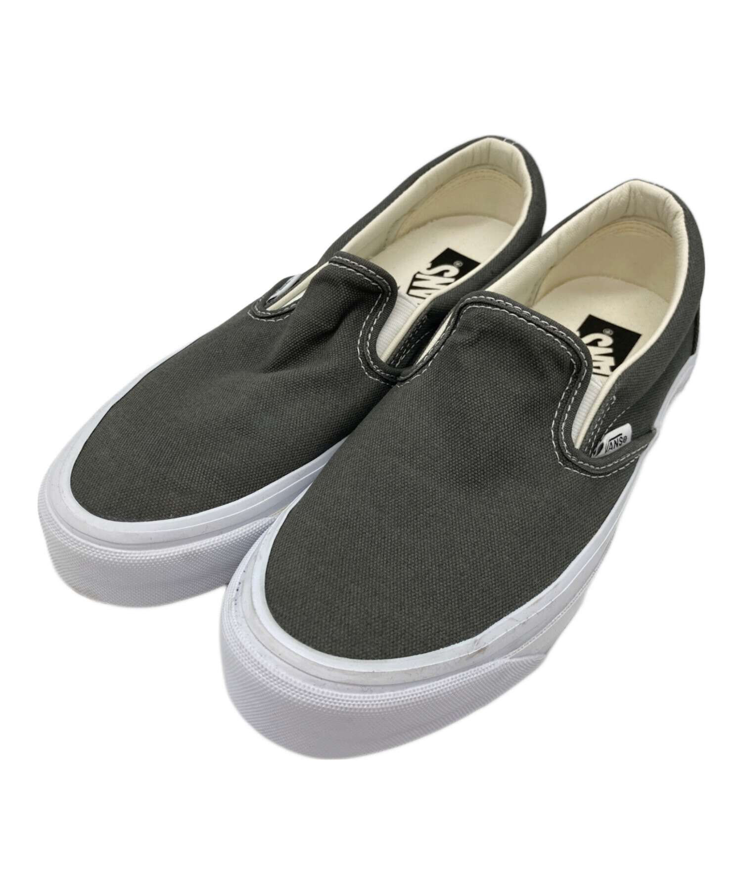 【レ-ヴァンクオン出品】 中古・古着通販】VANS (バンズ) スリッポン グレー サイズ:25.0cm