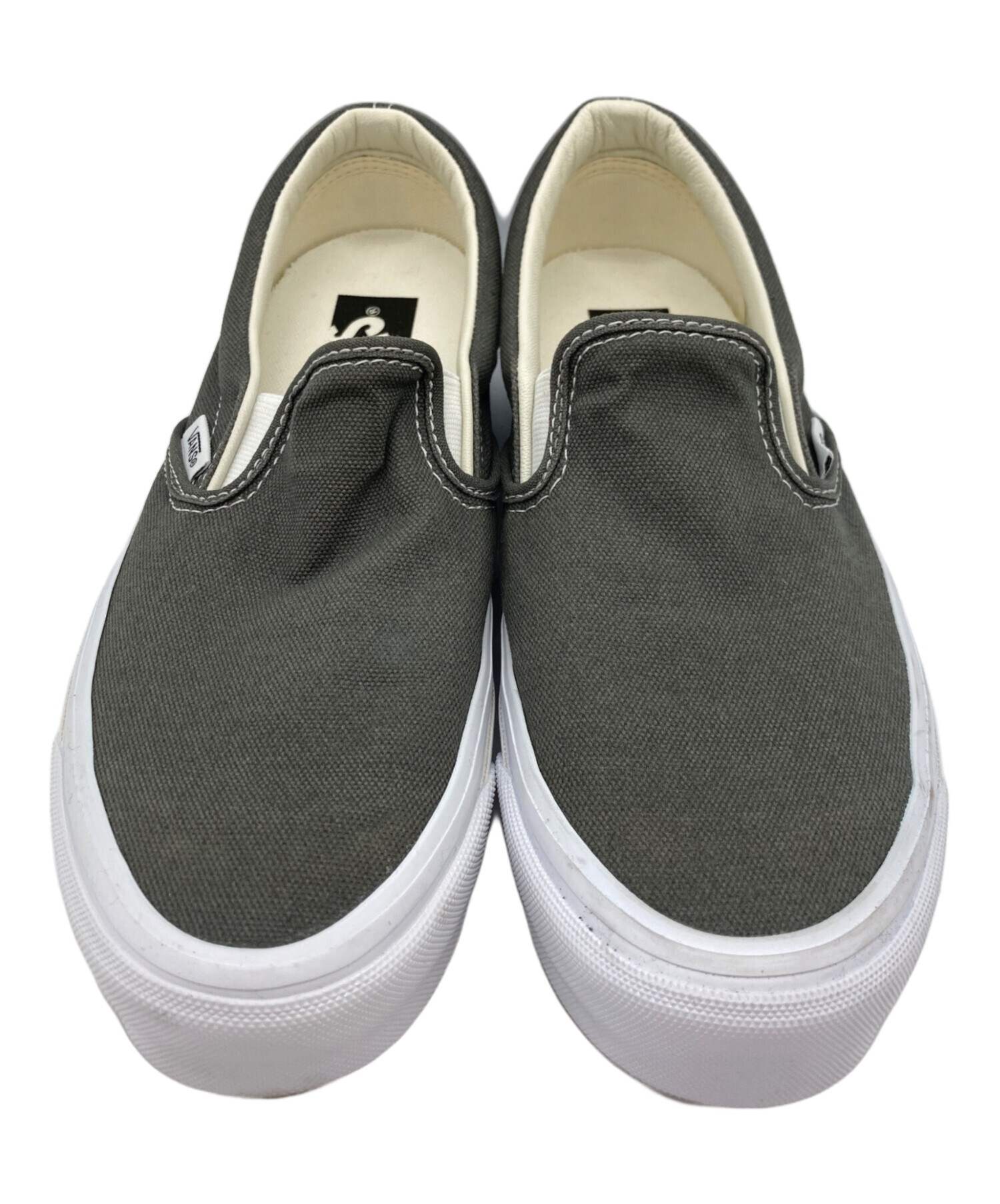 VANS スリッポン グレー 27.5cm VANS グレー スエード スリッポン