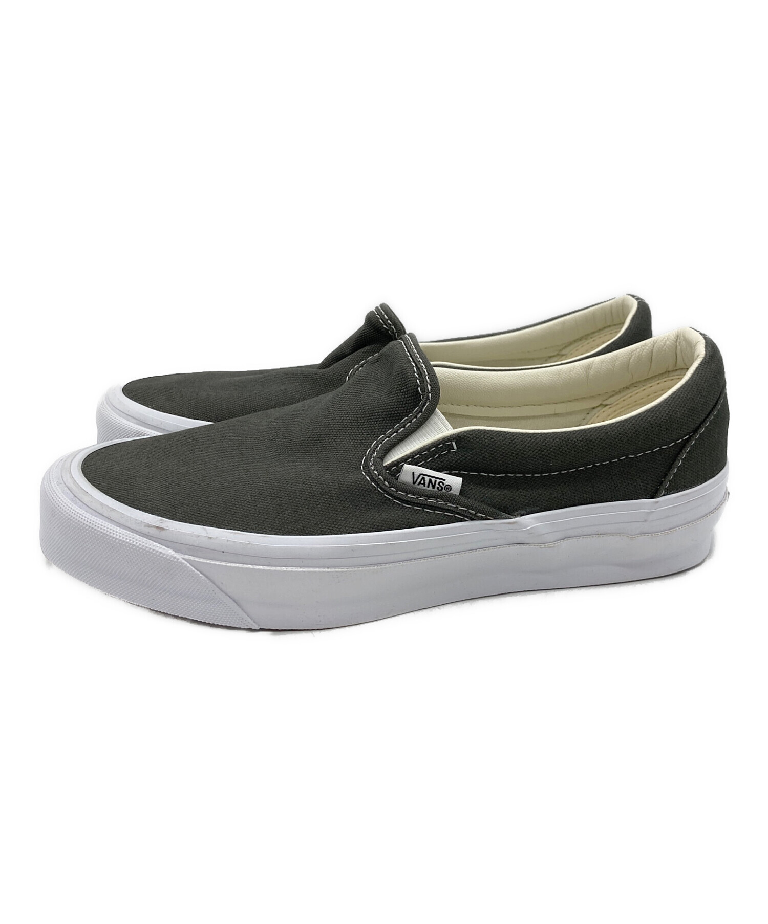 中古・古着通販】VANS (バンズ) スリッポン グレー サイズ:25.0cm 
