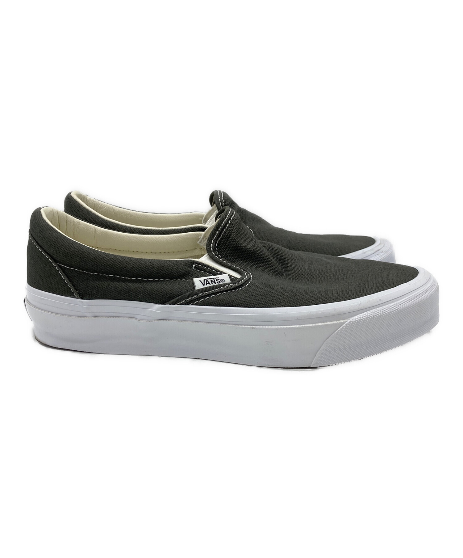 中古・古着通販】VANS (バンズ) スリッポン グレー サイズ:25.0cm 