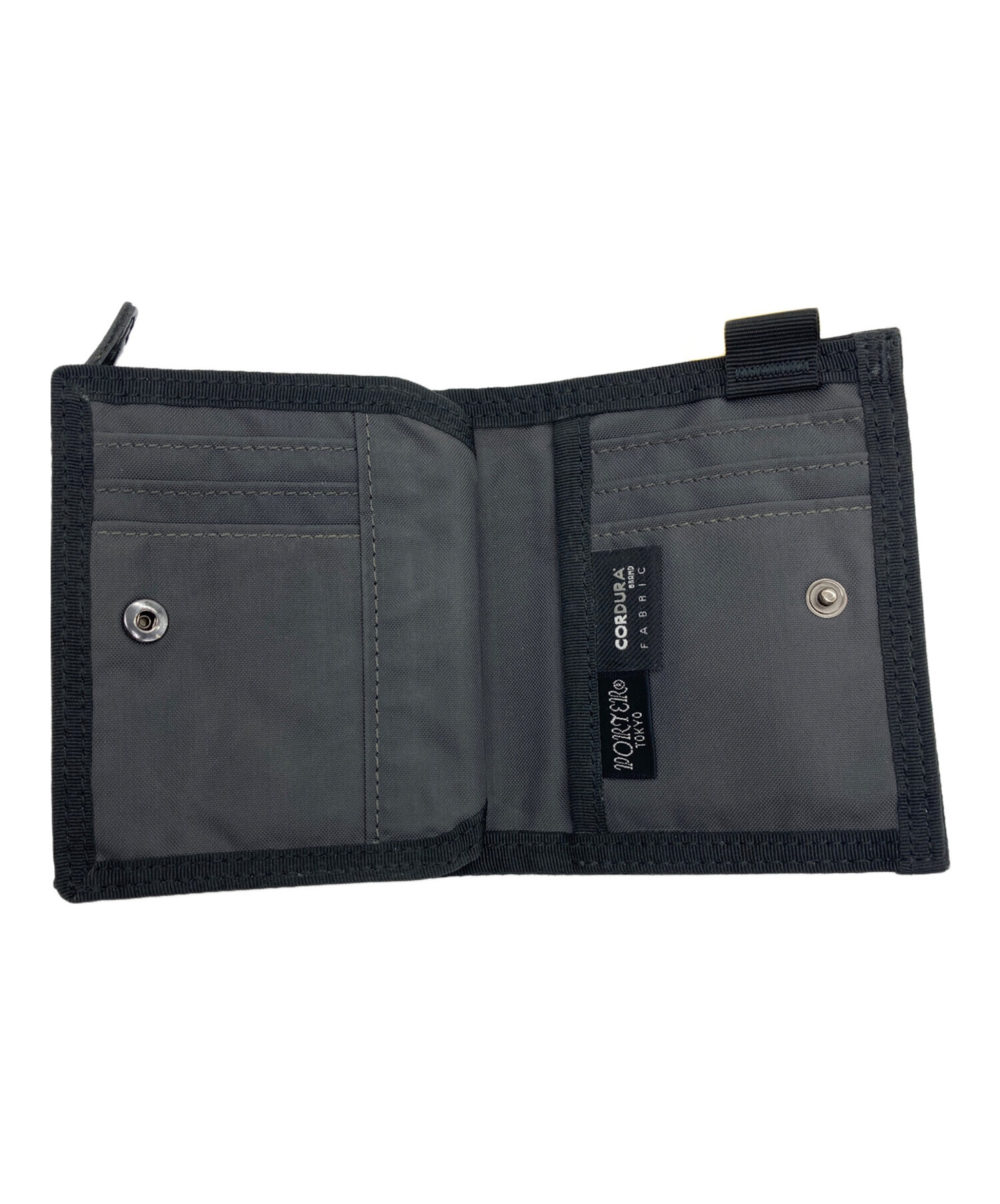 中古・古着通販】PORTER (ポーター) 2つ折り財布 ブラック｜ブランド