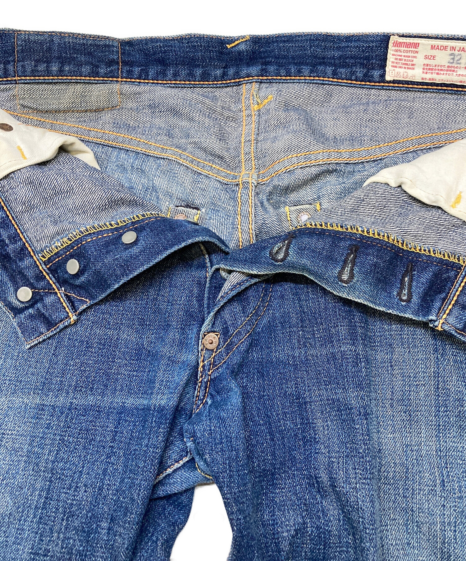 中古・古着通販】YAMANE (ヤマネ) カモメデニムパンツ インディゴ 