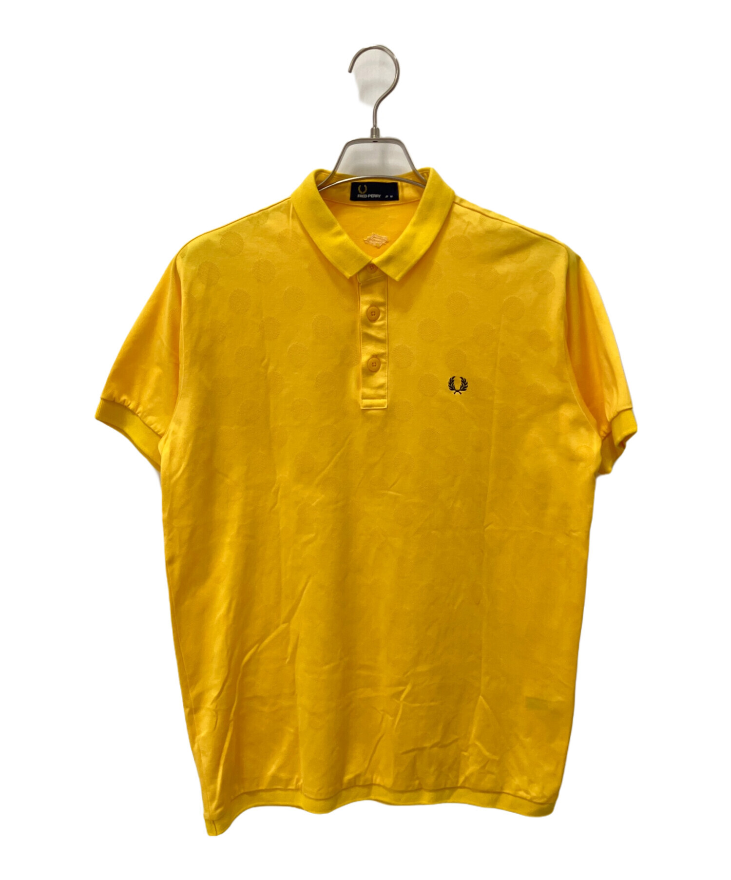 FRED PERRY リネンライク　ニットエディフィス ポロシャツ　黄色 中古・古着通販】FRED PERRY (フレッドペリー) ポロシャツ イエロー