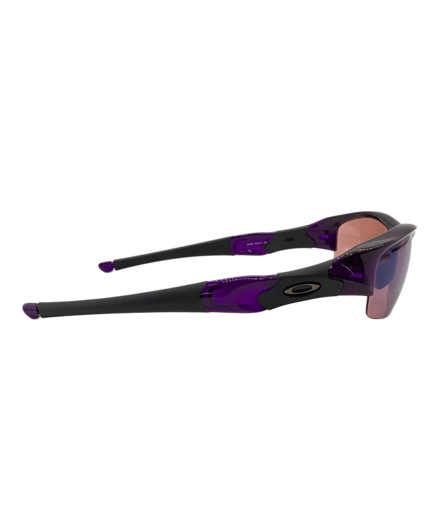 Oakley スポーツサングラス 黒/紫 中古・古着通販】OAKLEY (オークリー) サングラス パープル サイズ:63