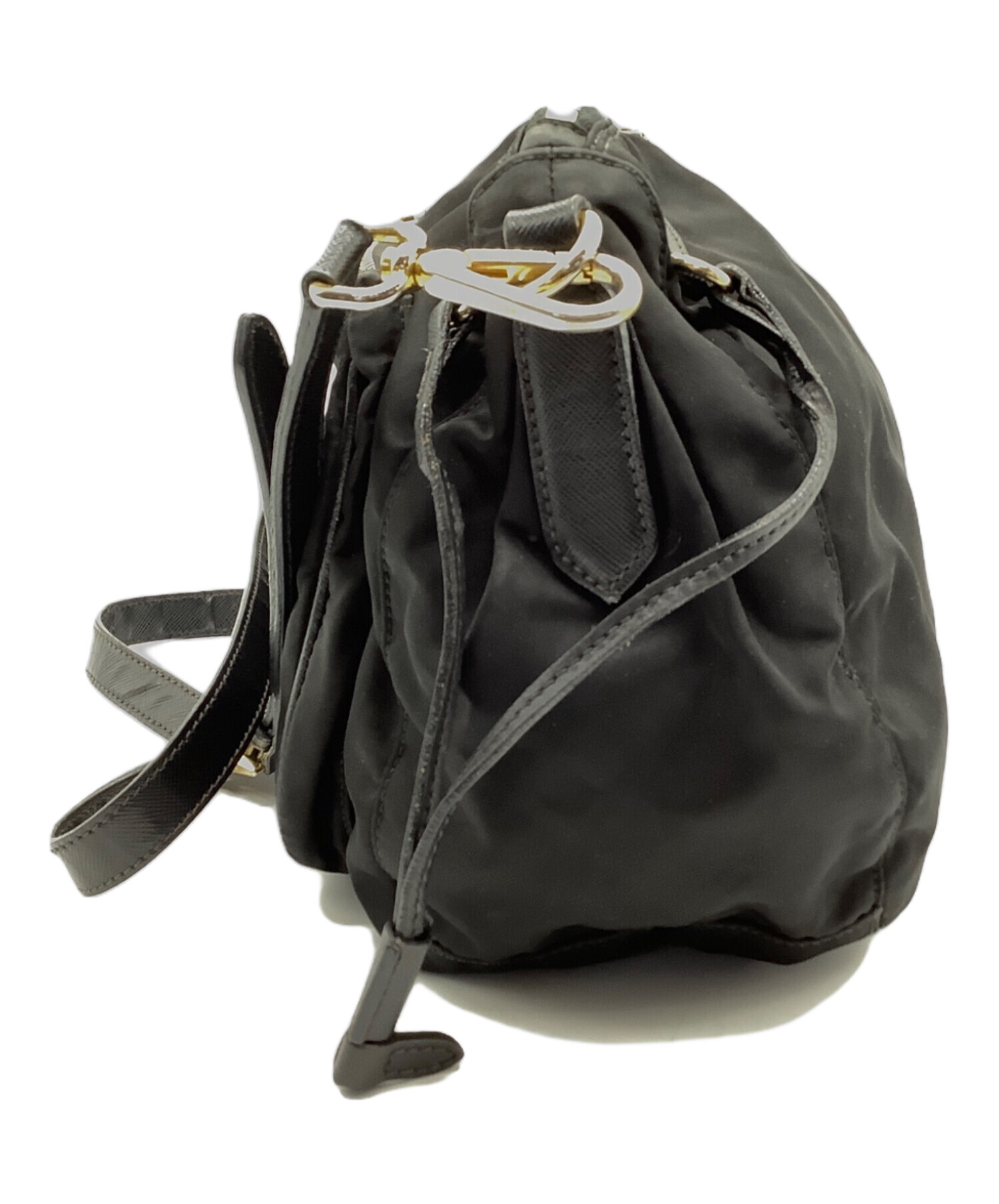 未使用級　150 PRADA プラダ　ショルダーバッグ　ブラック　ナイロン 未使用級 150 PRADA プラダ ショルダーバッグ ブラック ナイロン