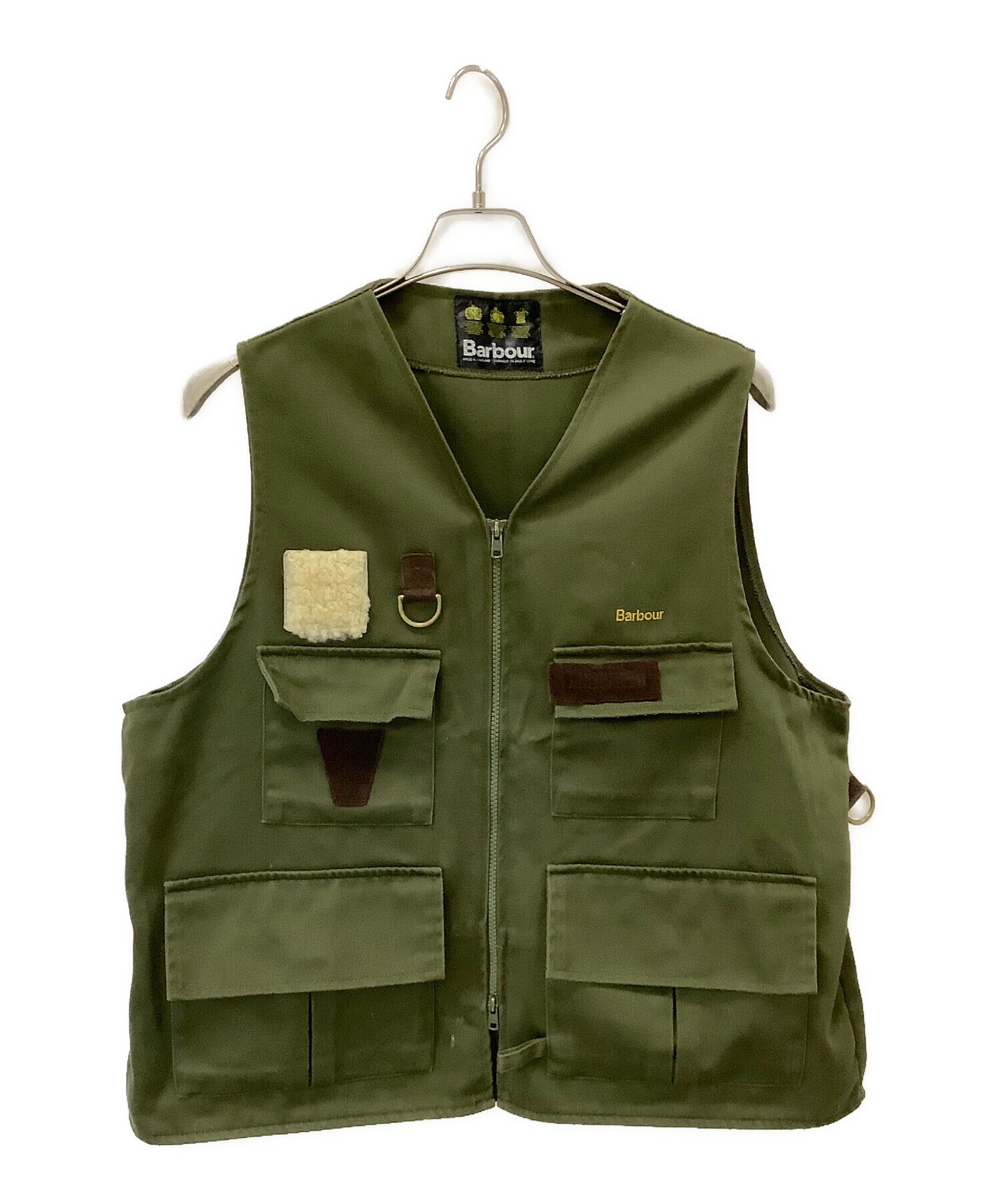 Barbour フィッシングベスト オリーブグリーン 中古・古着通販】Barbour (バブアー) フライフィッシングベスト
