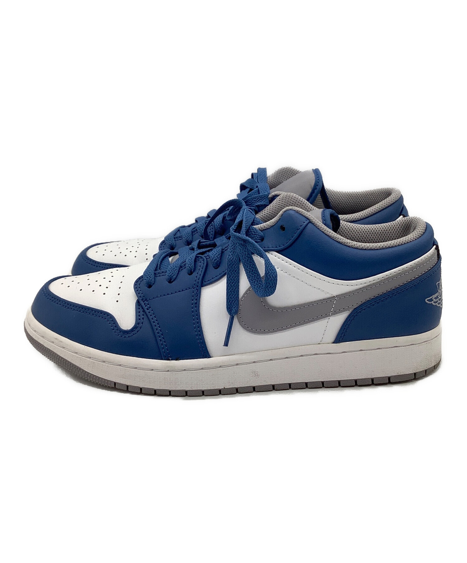 中古・古着通販】NIKE (ナイキ) AIR JORDAN 1 LOW ホワイト×ブルー 