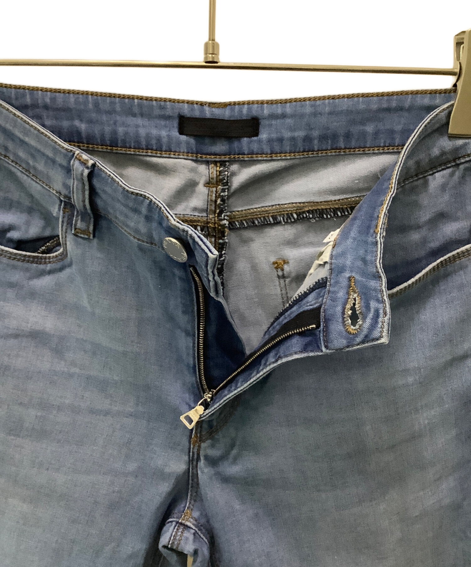 中古・古着通販】PRADA (プラダ) スキニーデニムパンツ ブルー サイズ