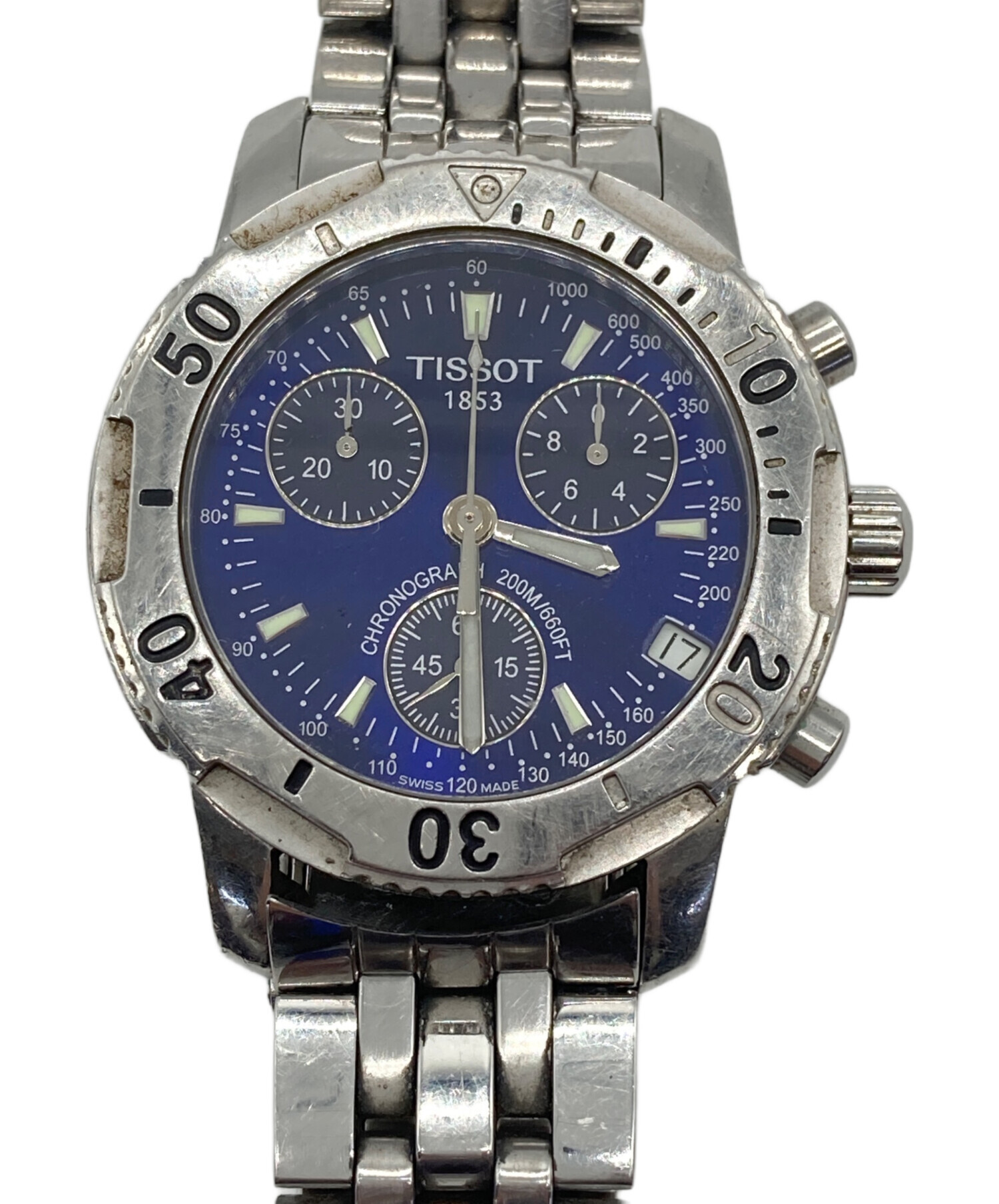 中古・古着通販】TISSOT (ティソ) クロノグラフ ネイビー｜ブランド