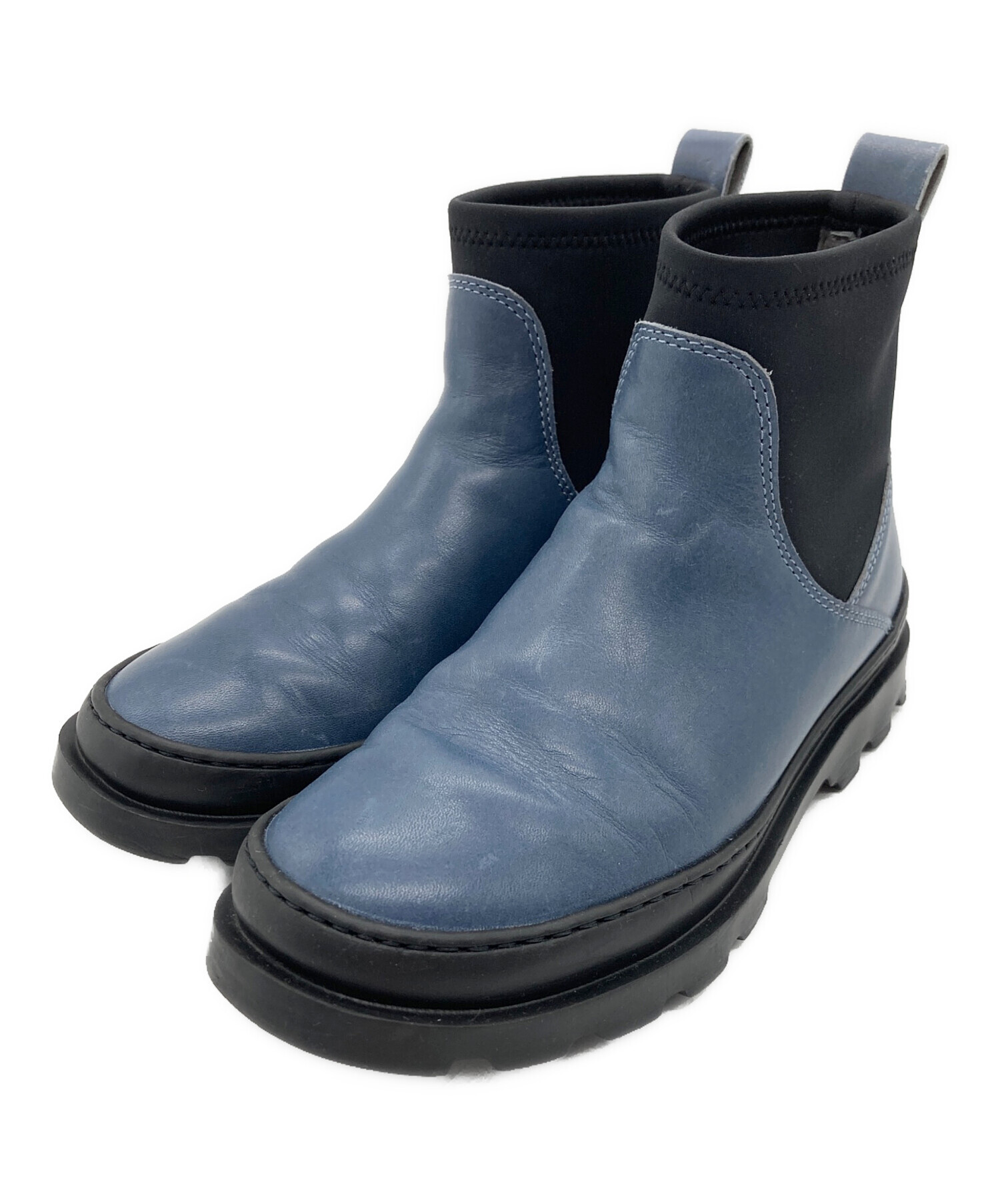 中古・古着通販】CAMPER (カンペール) サイドゴアブーツ ブルー サイズ 