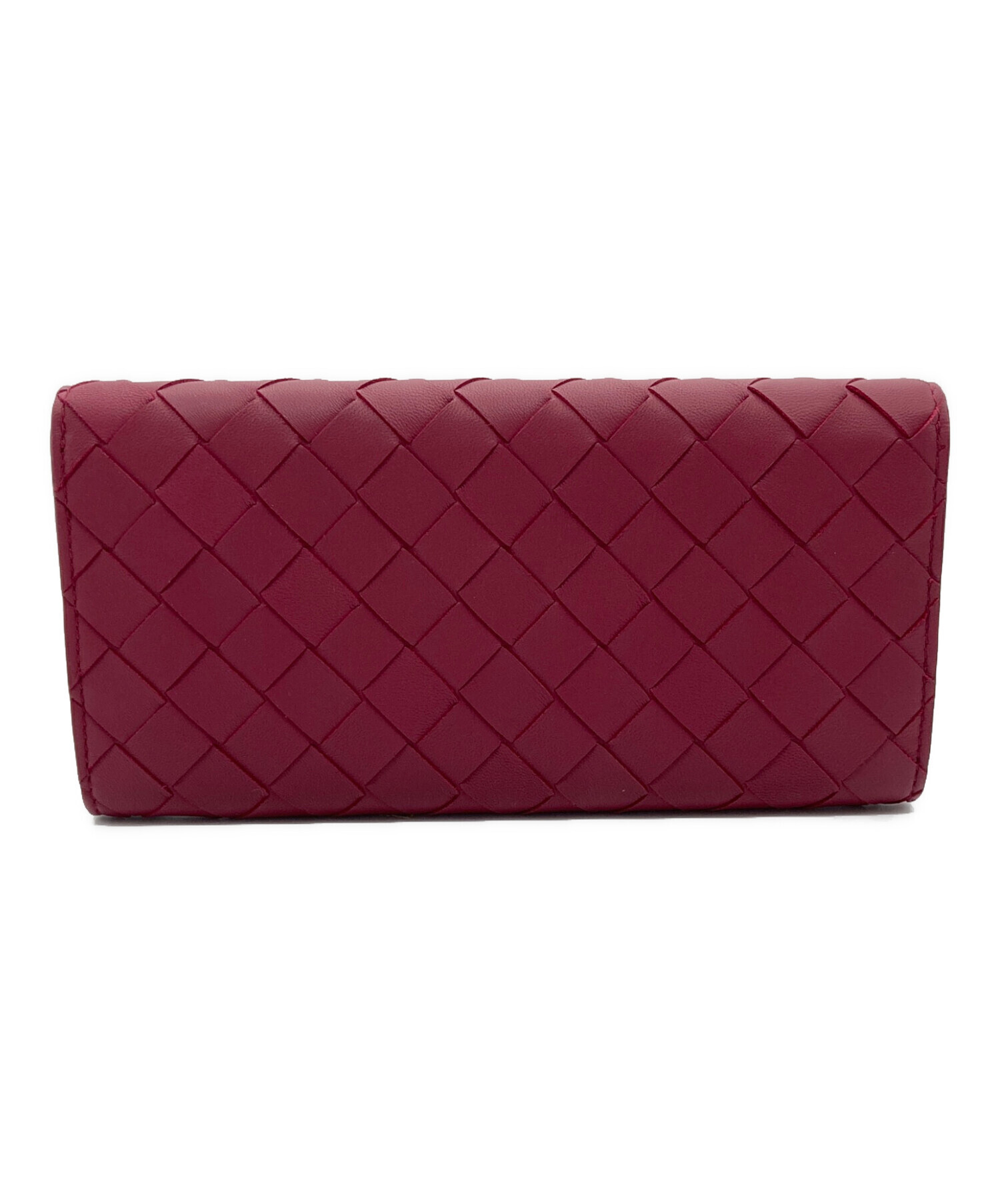 中古・古着通販】BOTTEGA VENETA (ボッテガベネタ) 長財布 パープル 
