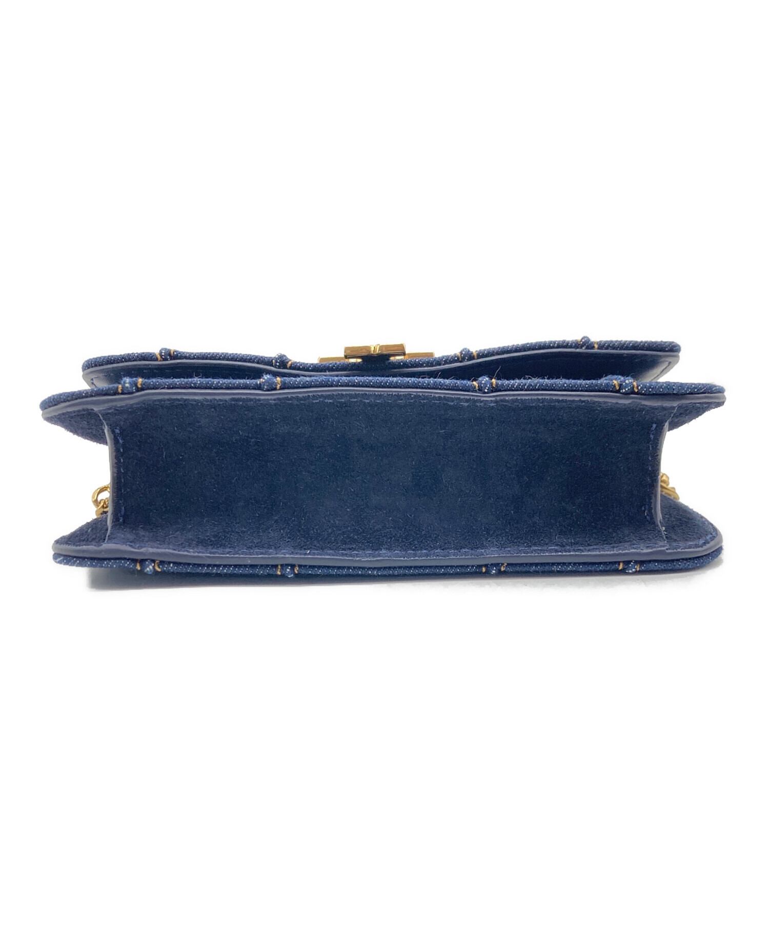 再値下げ！！トリーバーチ　チェーンウォレット　ショルダー 中古・古着通販】TORY BURCH (トリーバーチ) デニムチェーンウォレット