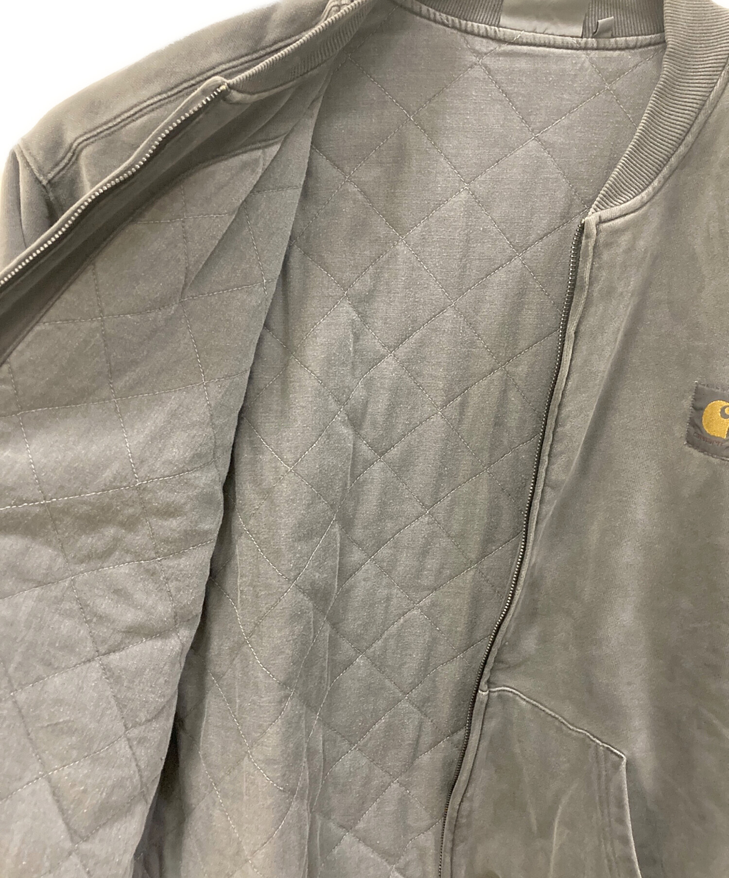 中古・古着通販】CarHartt (カーハート) ジップブルゾン グレー サイズ