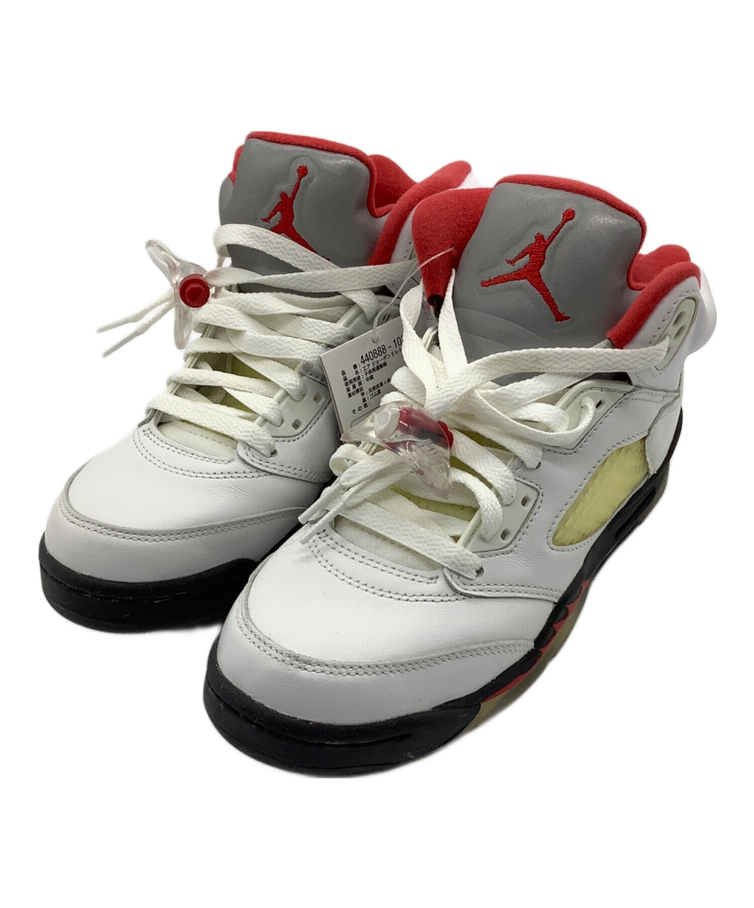 中古・古着通販】NIKE (ナイキ) AIR JORDAN 5 RETRO(GS) ホワイト 