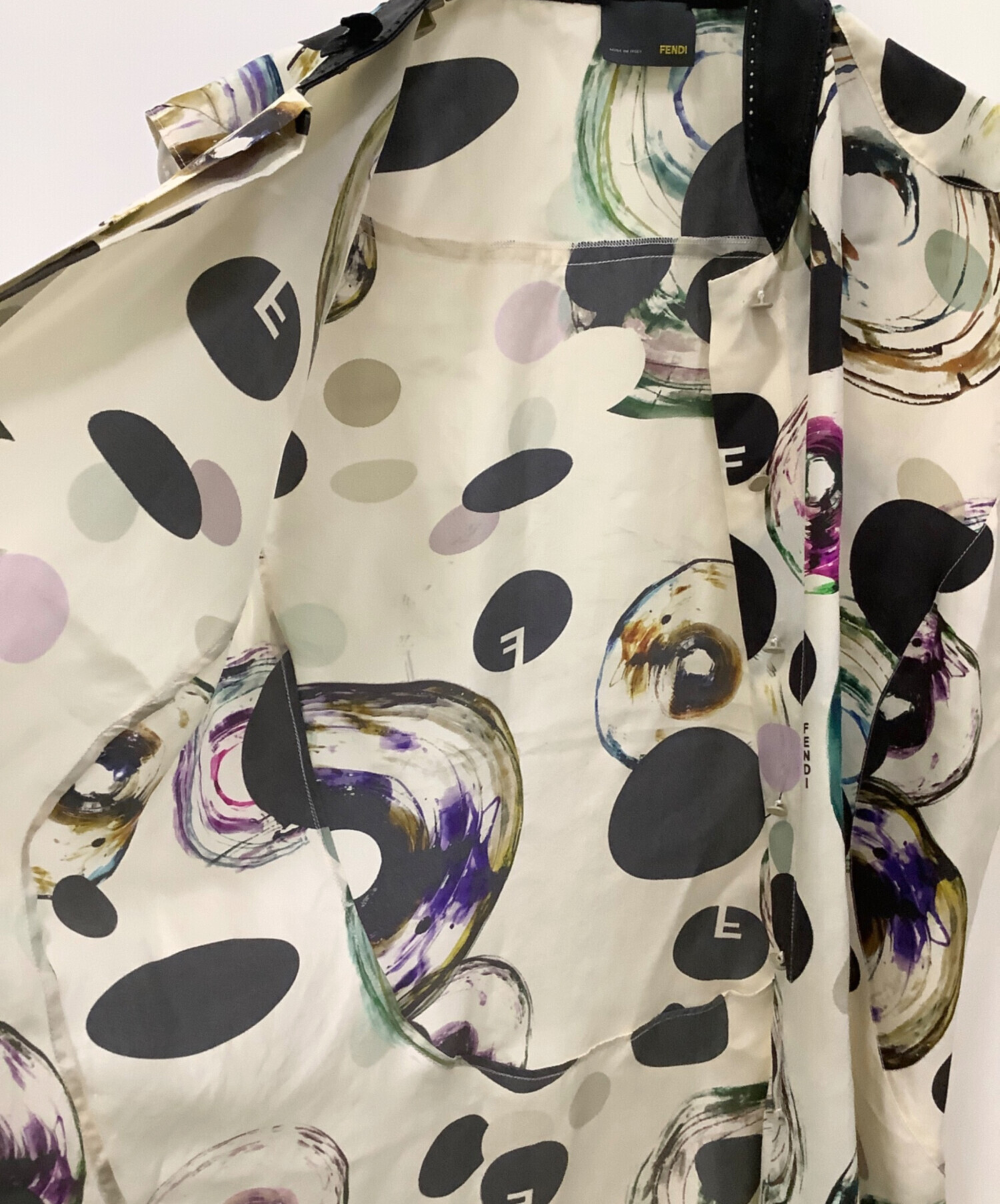 中古・古着通販】FENDI (フェンディ) ノースリーブブラウス ベージュ 