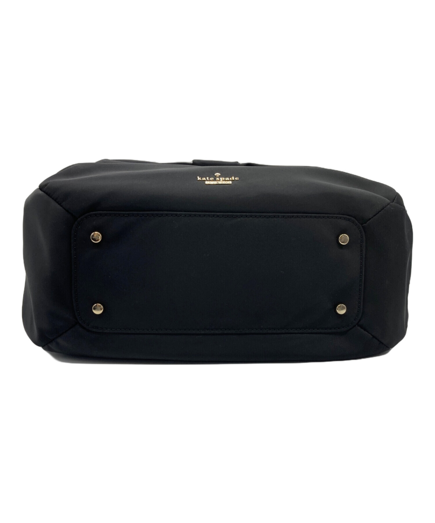 【未使用】ケイトスペード リボン マザーバック ブラック 中古・古着通販】Kate Spade (ケイトスペード) リボンハンドバッグ