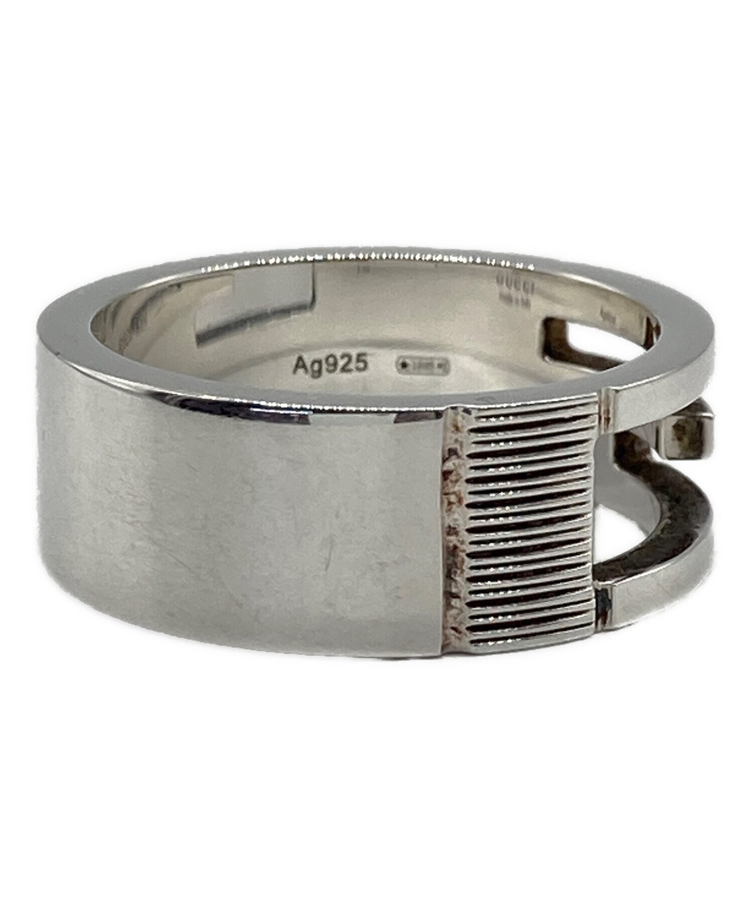 中古・古着通販】GUCCI (グッチ) シルバーリング シルハーカラー 