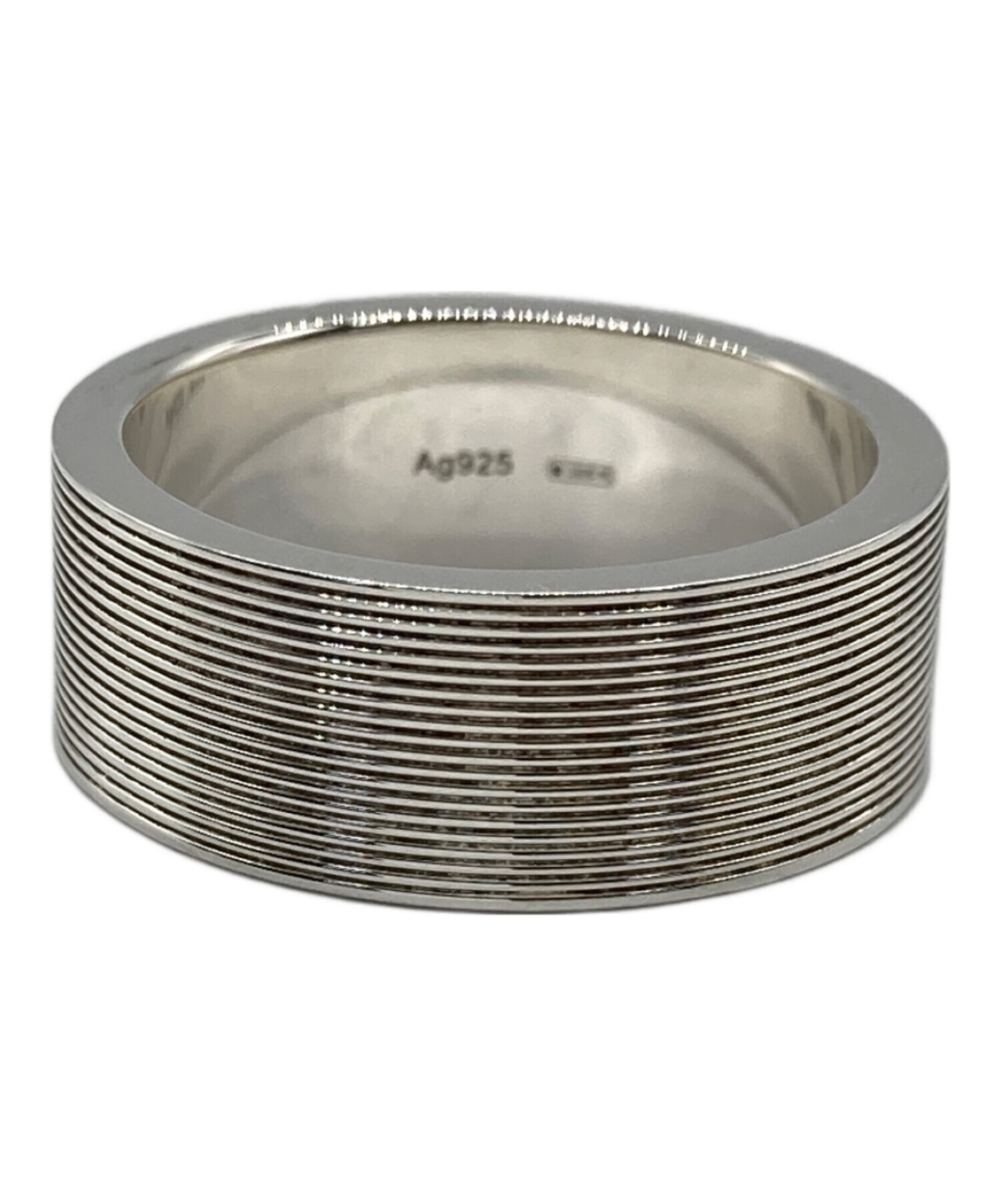 GUCCI グッチ シルバーリング　Ag925 19 中古・古着通販】GUCCI (グッチ) シルバーリング シルバーカラー