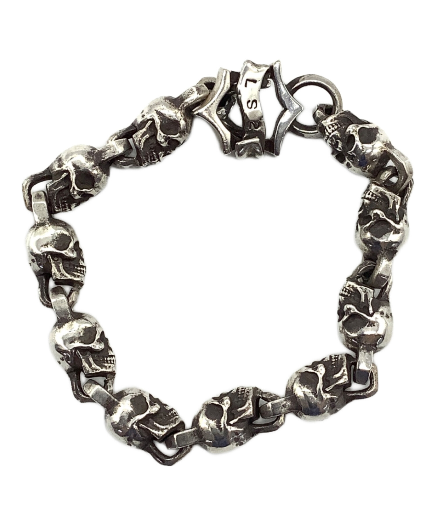 中古・古着通販】LS2 (エルエスツー) スカルブレスレット シルバー