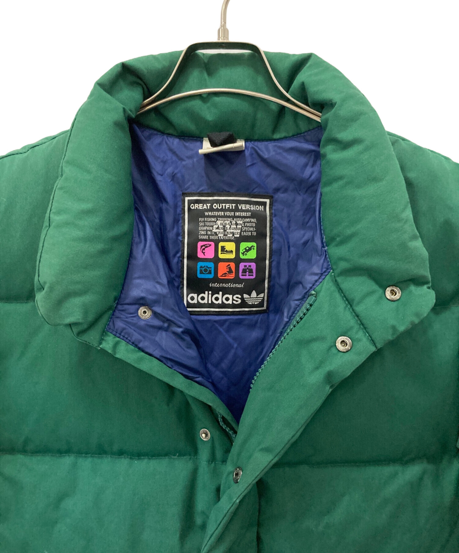 中古・古着通販】adidas (アディダス) ダウンジャケット グリーン