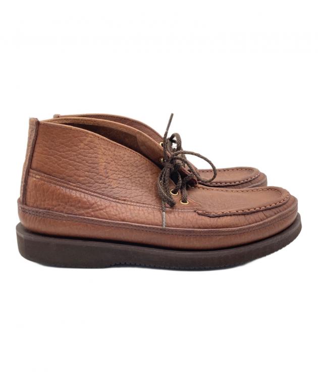 ラッセルモカシン　ブラウンレザーブーツ 中古・古着通販】RUSSELL MOCCASIN (ラッセルモカシン) モカシンブーツ