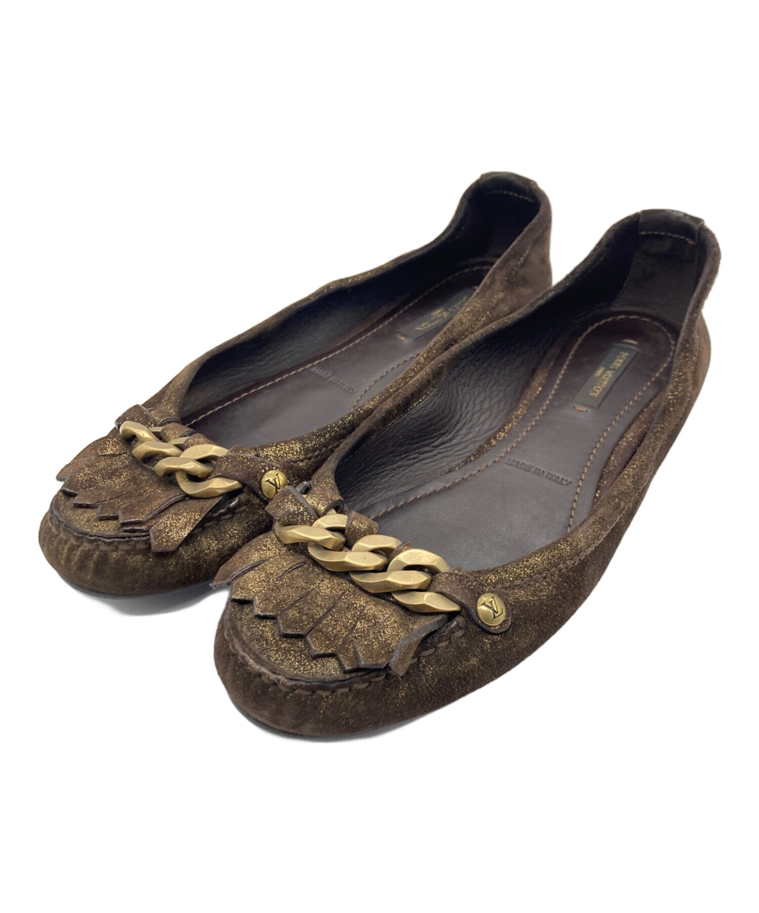 中古・古着通販】LOUIS VUITTON (ルイ ヴィトン) フラットパンプス 