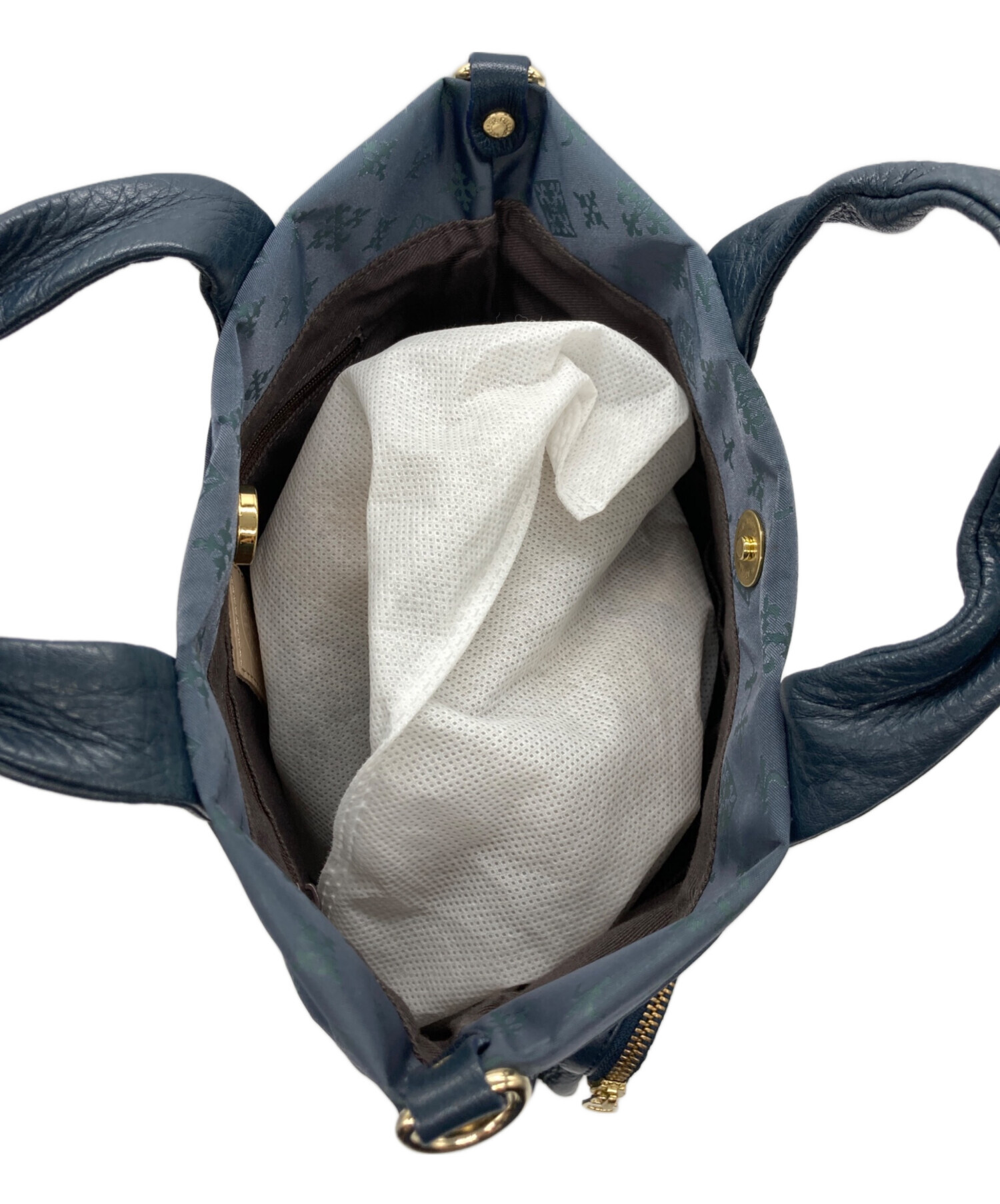 新品タグ付き ラシット　russet ネイビーショルダーバッグ タグ付き新品 russet ラシット2WAYショルダーバッグ ブラック