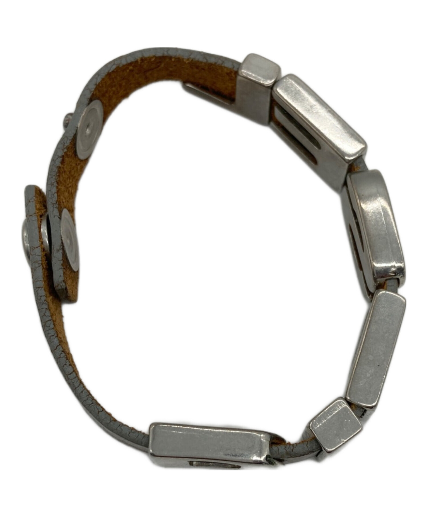 中古・古着通販】DIESEL (ディーゼル) ブレスレット ブラウン×シルバー 