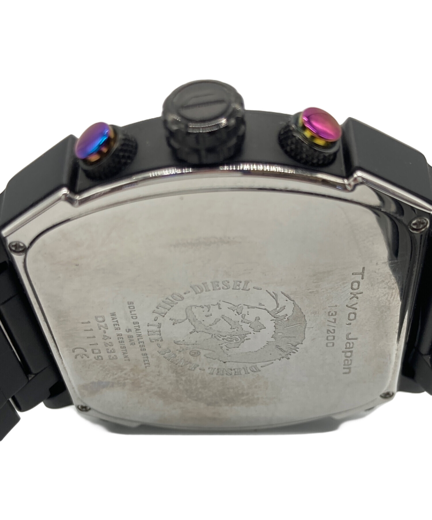 中古・古着通販】DIESEL (ディーゼル) 腕時計 ブラック｜ブランド
