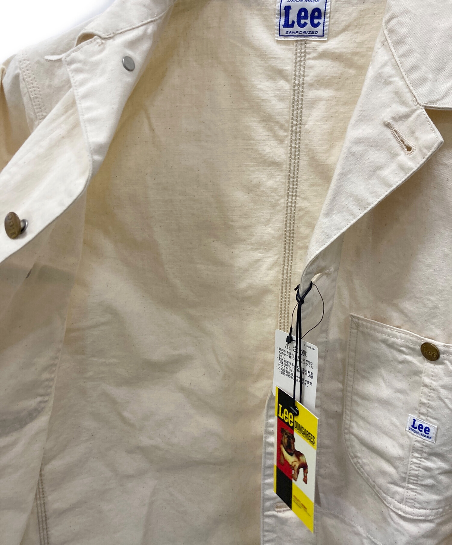 中古・古着通販】LEE (リー) ワークジャケット アイボリー サイズ:M 未 