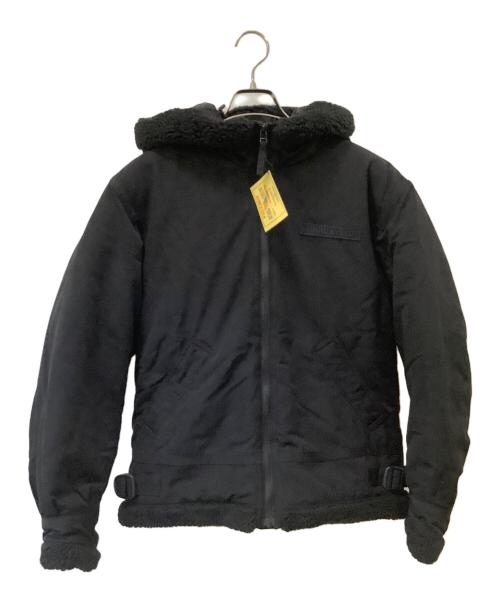【新品未使用タグ付き】AVIREX B-3 HOODIE フライトジャケット 黒 中古・古着通販】AVIREX (アヴィレックス) B-3 HOODIEフライト