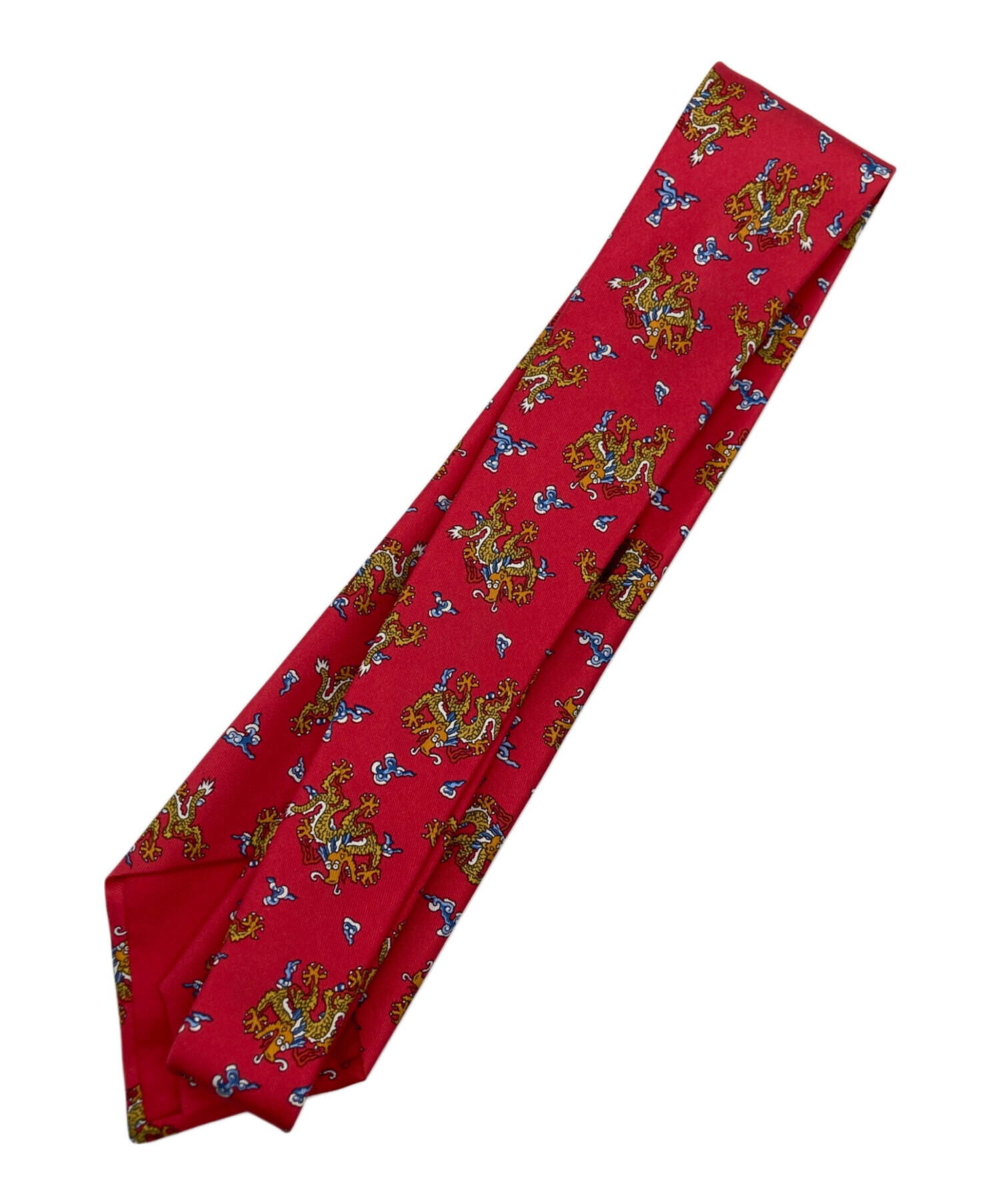 中古・古着通販】HERMES (エルメス) ネクタイ レッド サイズ:表記なし