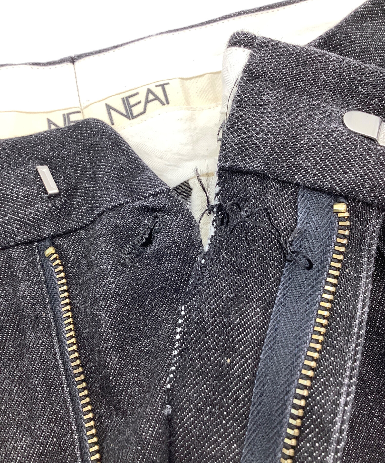 中古・古着通販】NEAT (ニート) デニムパンツ ブラック サイズ:44