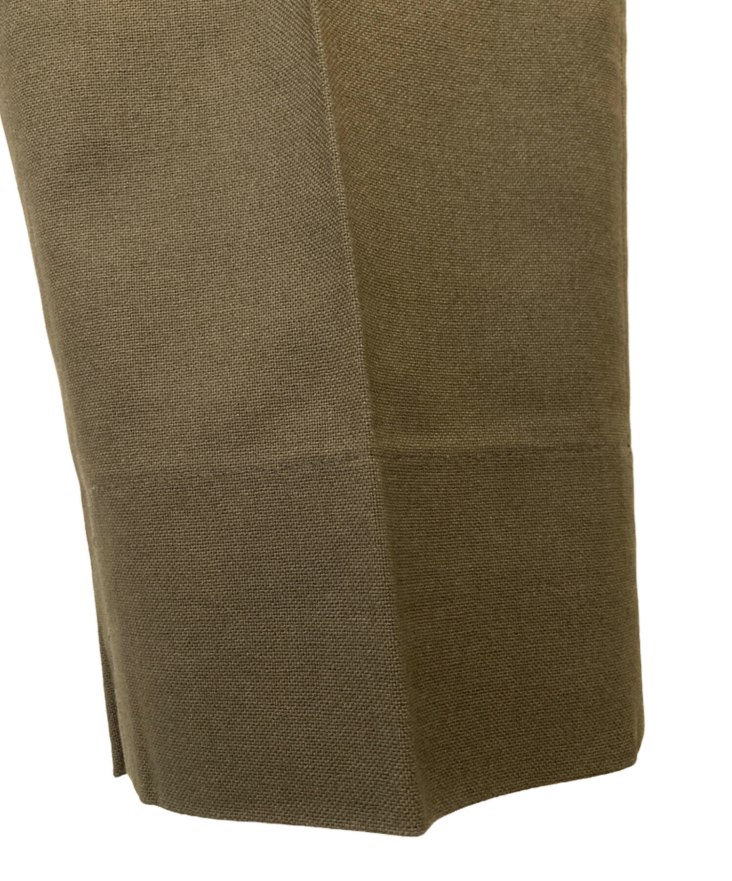 中古・古着通販】NEAT (ニート) タックテーパードパンツ オリーブ