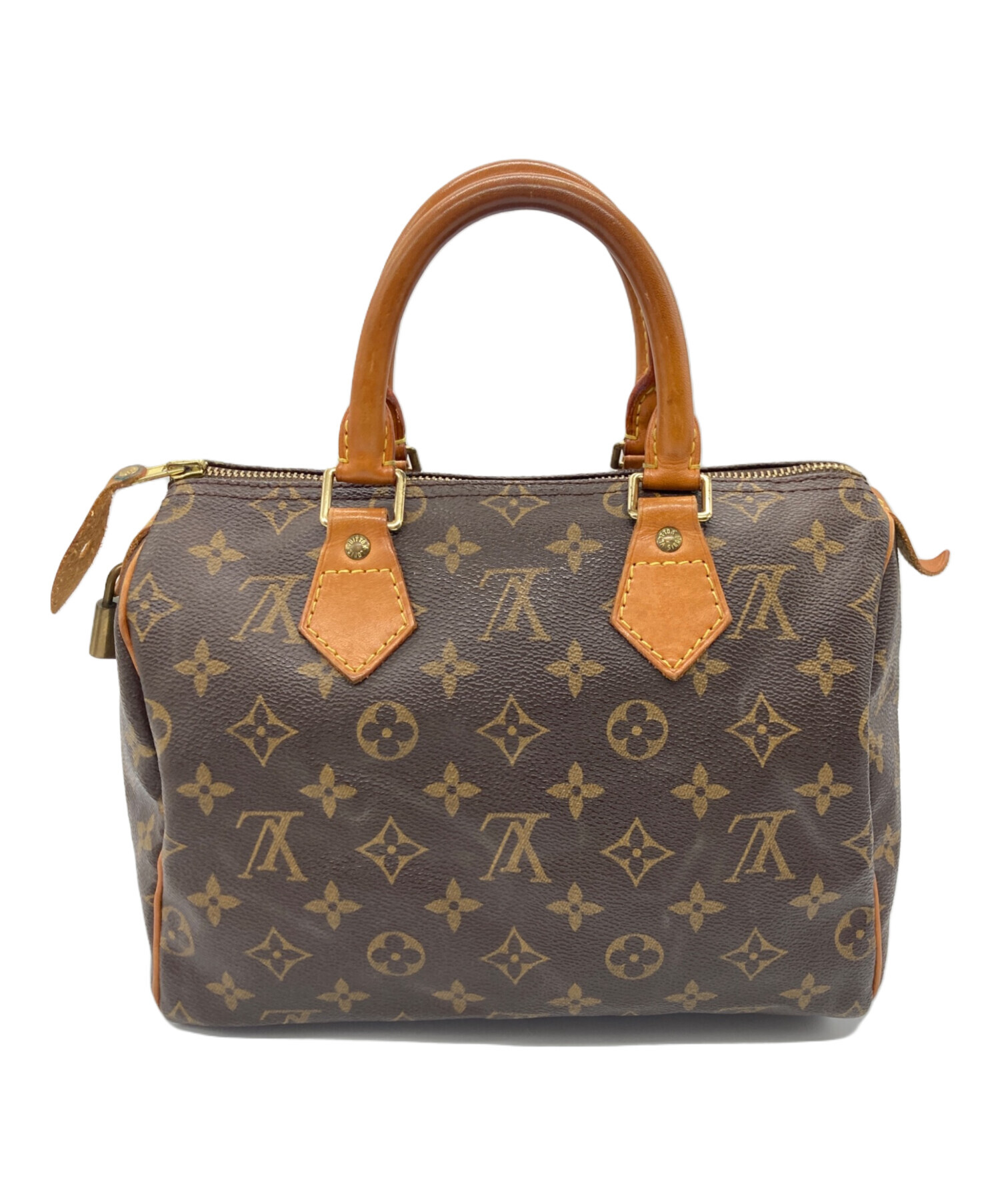 【鑑定済】ルイヴィトン スピーディ 25 ミニボストンバッグ ブラウン 中古・古着通販】LOUIS VUITTON (ルイ ヴィトン) スピーディ25