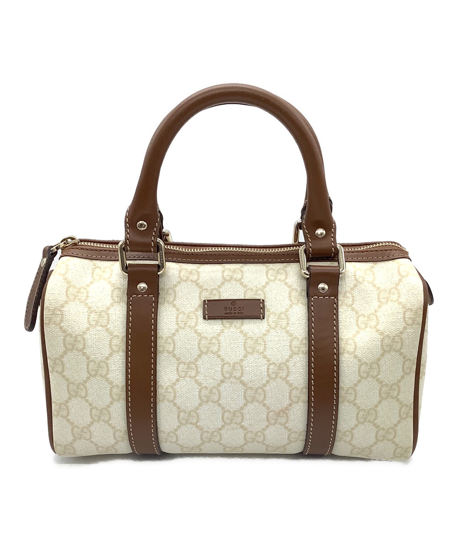 GUCCI ドゥケッサ ミニボストン ハンドバッグ レザー リボン クレスト 白 GUCCI ドゥケッサ ミニボストン ハンドバッグ レザー リボン