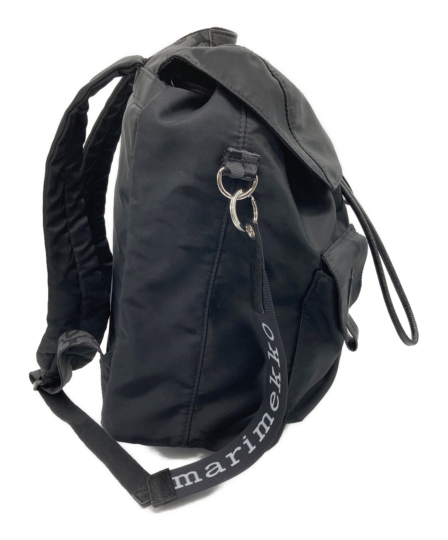 【muu 様】marimekko ブラックリュック 中古・古着通販】marimekko (マリメッコ) リュック ブラック