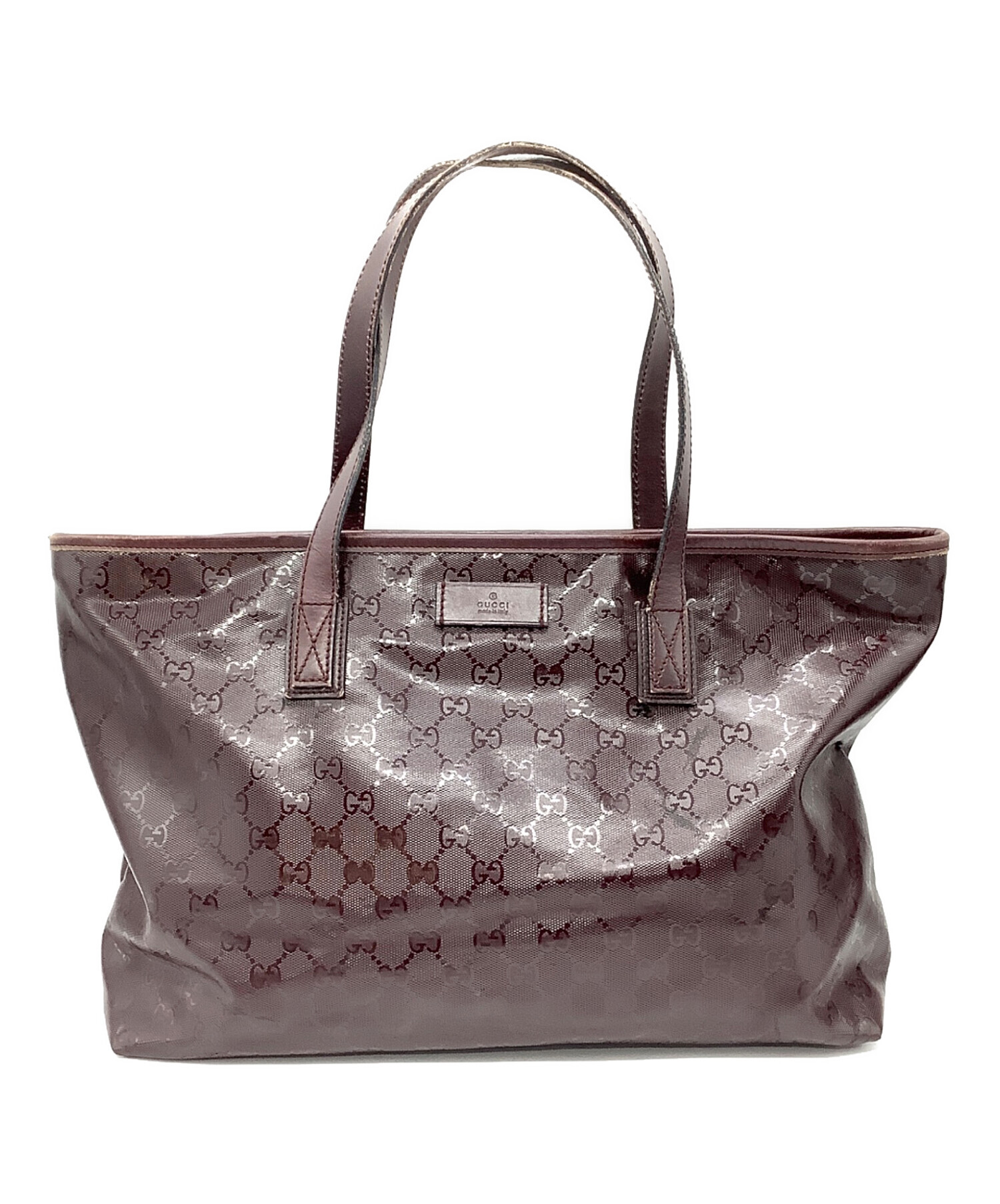 中古・古着通販】GUCCI (グッチ) GGインプリメトートバッグ ワイン 