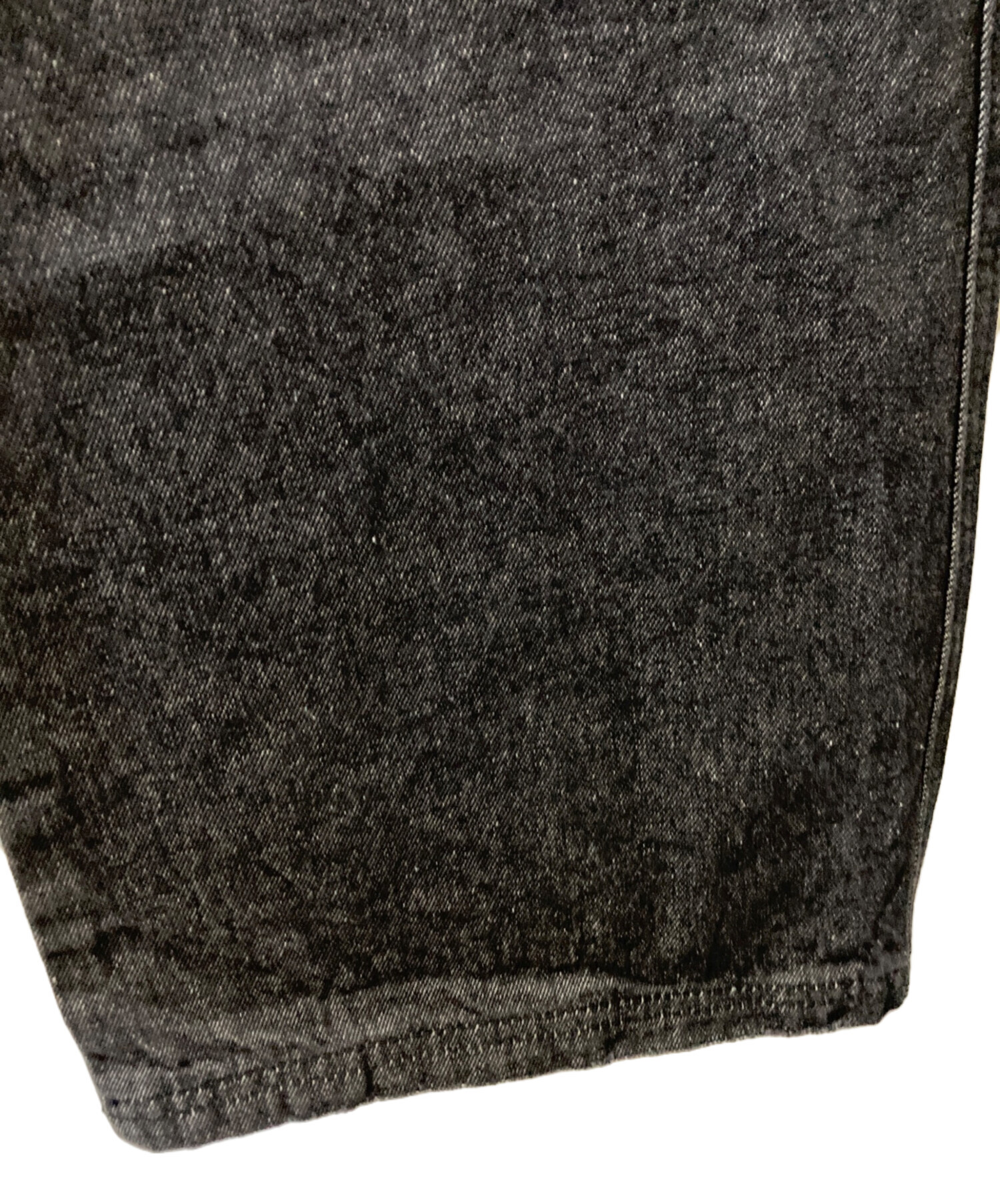 中古・古着通販】Ameri (アメリ) デニムパンツ ブラック サイズ:24 未