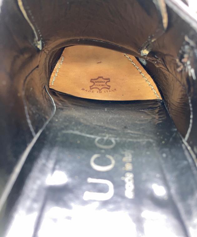 中古・古着通販】GUCCI (グッチ) モンクストラップシューズ ブラウン