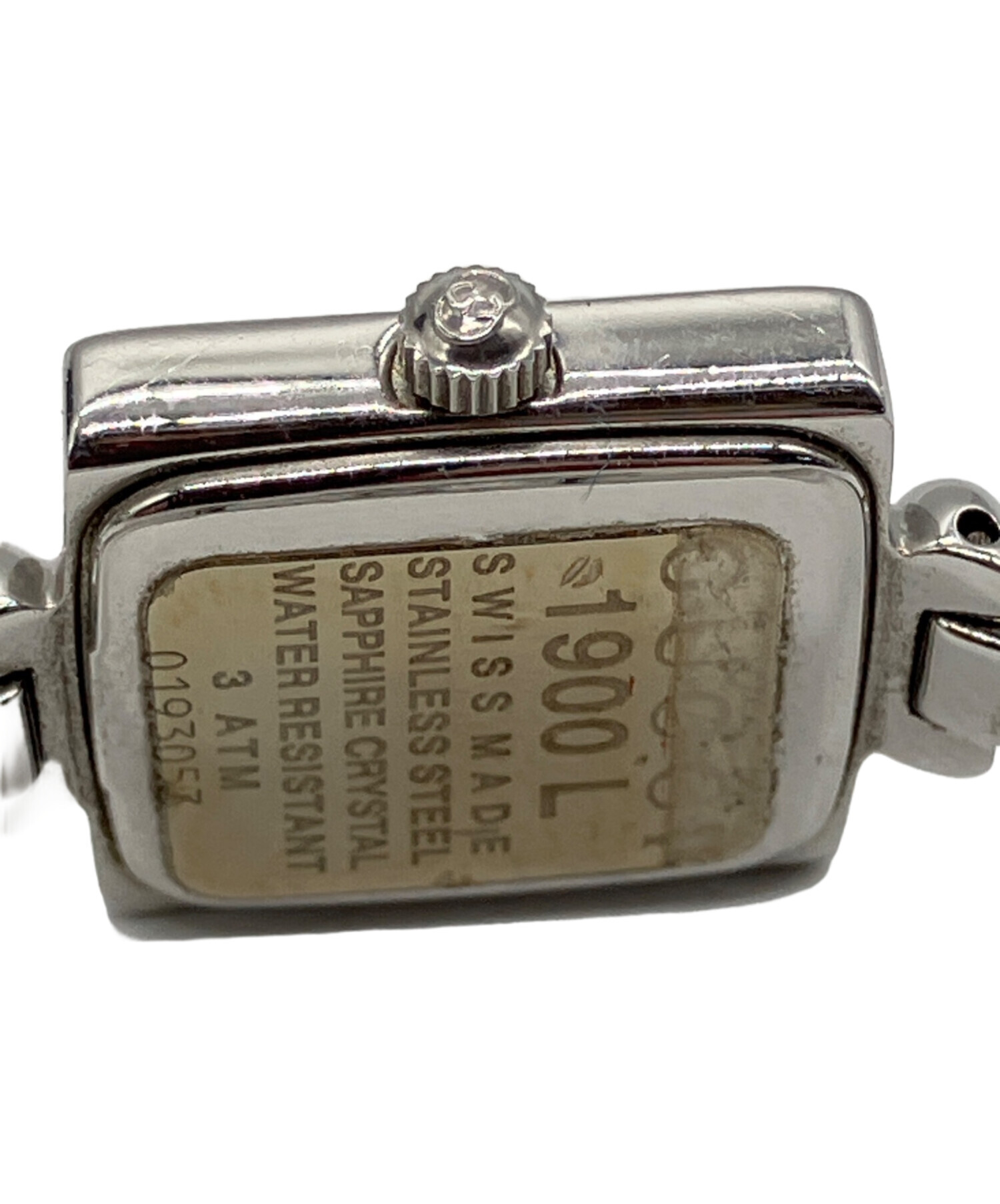 中古・古着通販】GUCCI (グッチ) スクエアバングルウォッチ ブラック