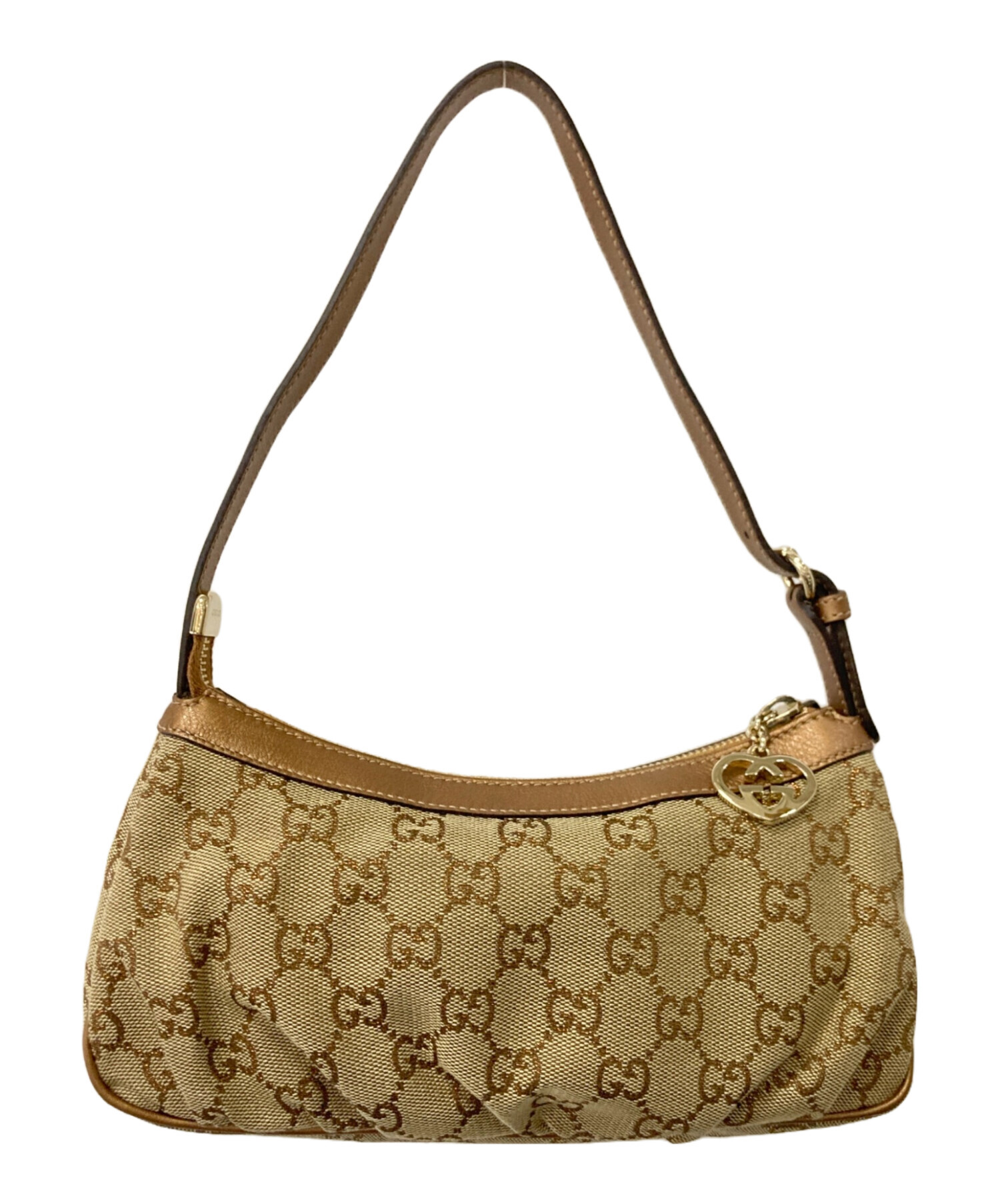 GUCCIアクセサリーポーチ 中古・古着通販】GUCCI (グッチ) アクセサリーポーチ ベージュ