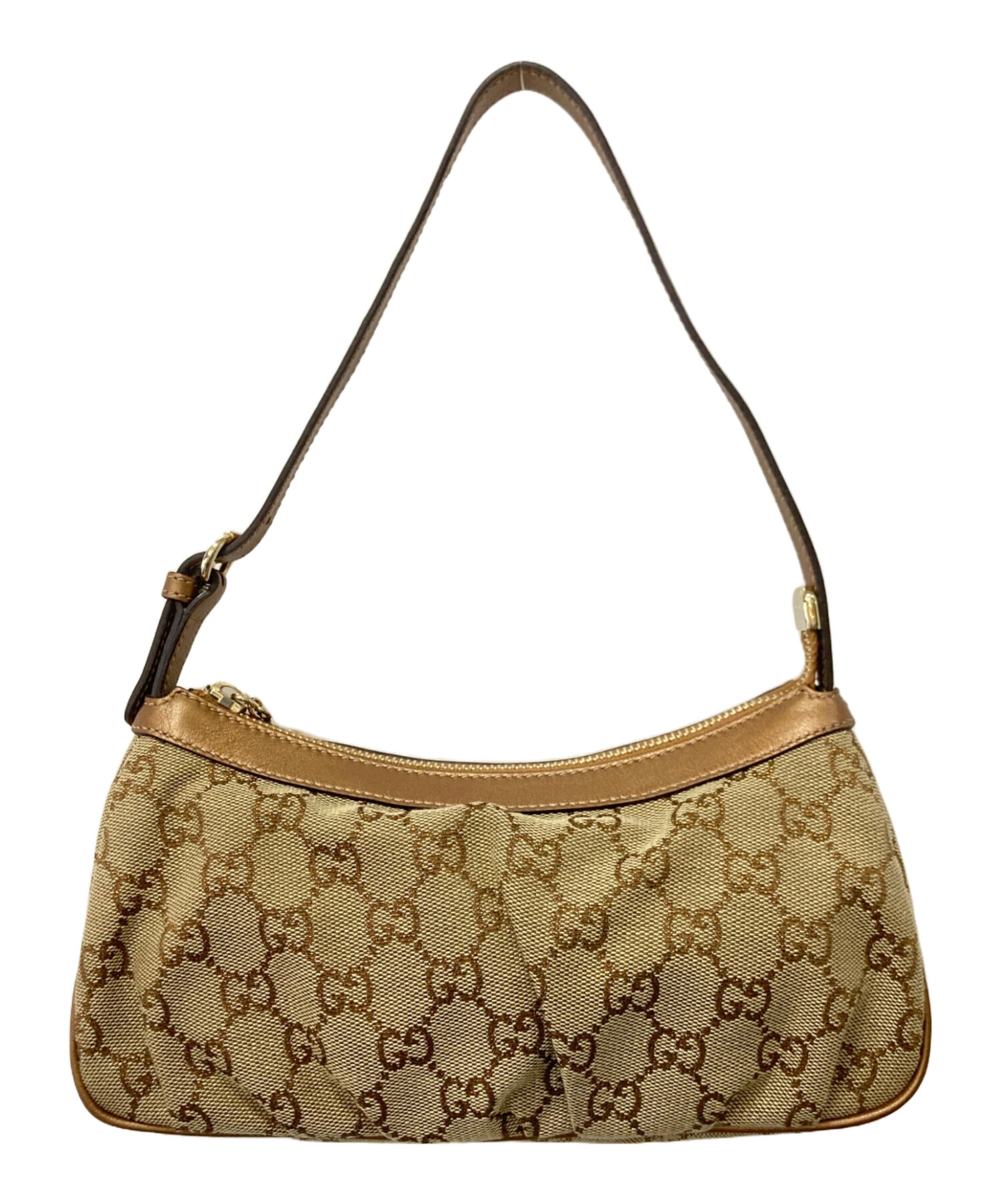 中古・古着通販】GUCCI (グッチ) アクセサリーポーチ ベージュ