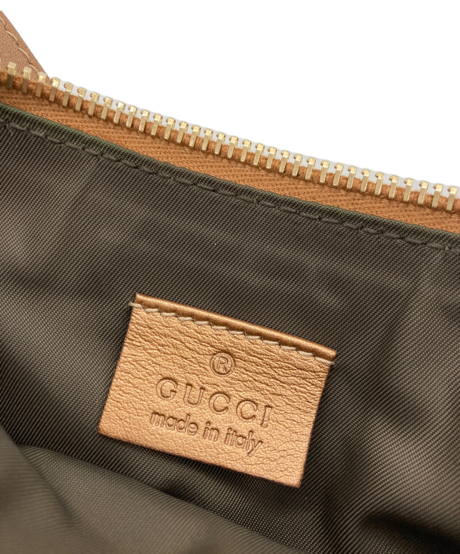 GUCCIアクセサリーポーチ 中古・古着通販】GUCCI (グッチ) アクセサリーポーチ ベージュ