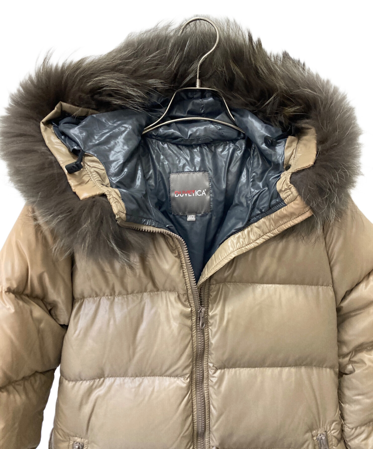 DUVETICA ダウンジャケット サイズ40 ダークブラウン 中古・古着通販】DUVETICA (デュベティカ) ダウンジャケット ブラウン