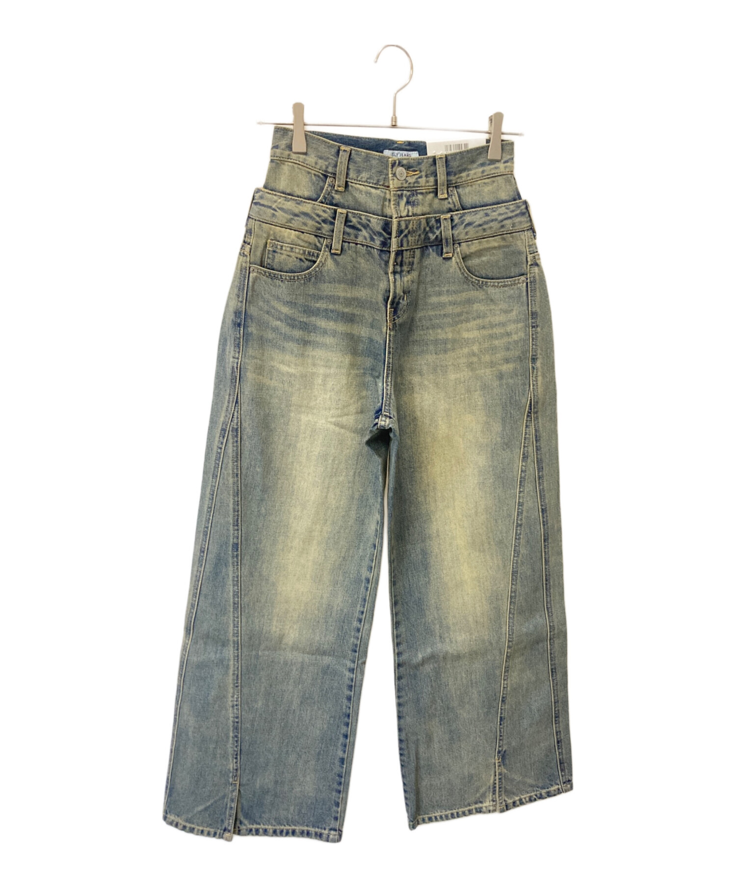 中古・古着通販】SLY (スライ) デニムパンツ ブルー 未使用品